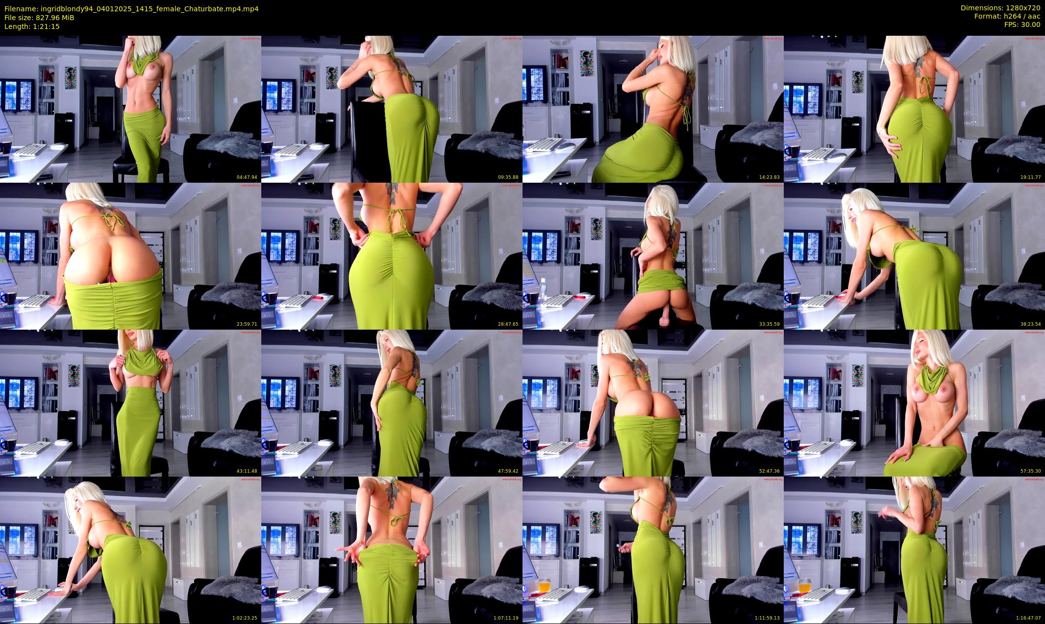 ingridblondy94 — 82 minute Chaturbate female cam show recording, 720p, Jan 4, 2025