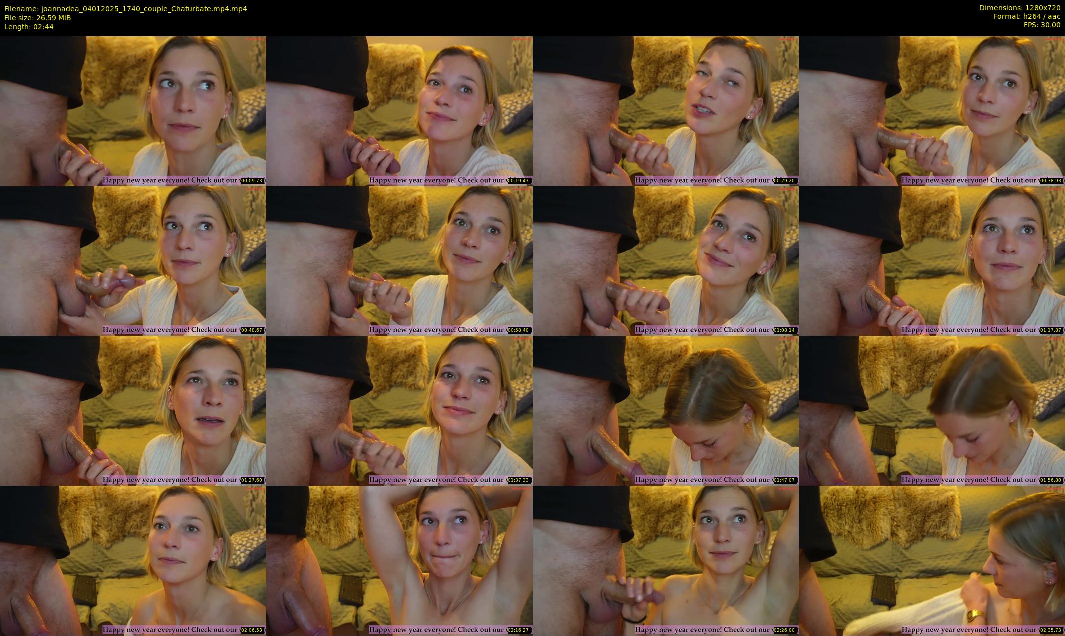 joannadea — 3 minute Chaturbate female cam show recording, 720p, Jan 4, 2025