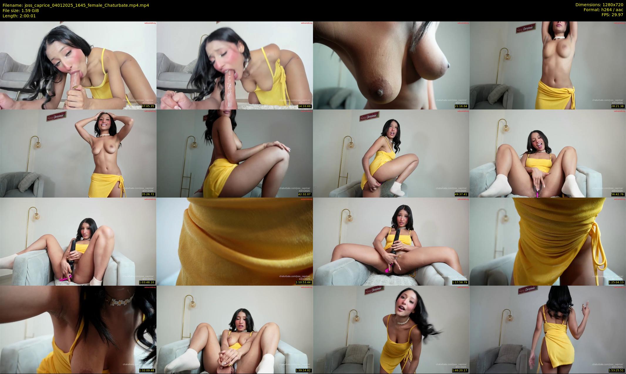 joss_caprice — 121 minute Chaturbate female cam show recording, 720p, Jan 4, 2025