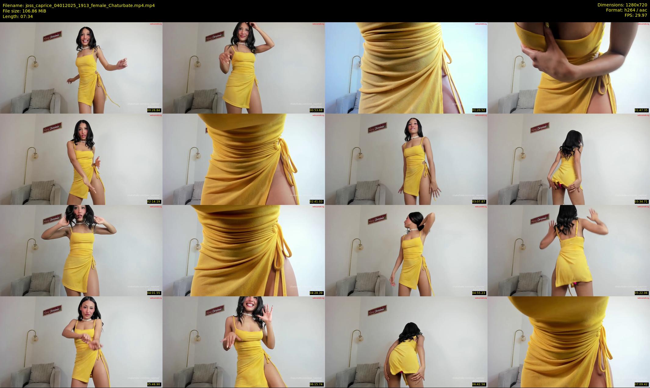joss_caprice — 8 minute Chaturbate female cam show recording, 720p, Jan 4, 2025