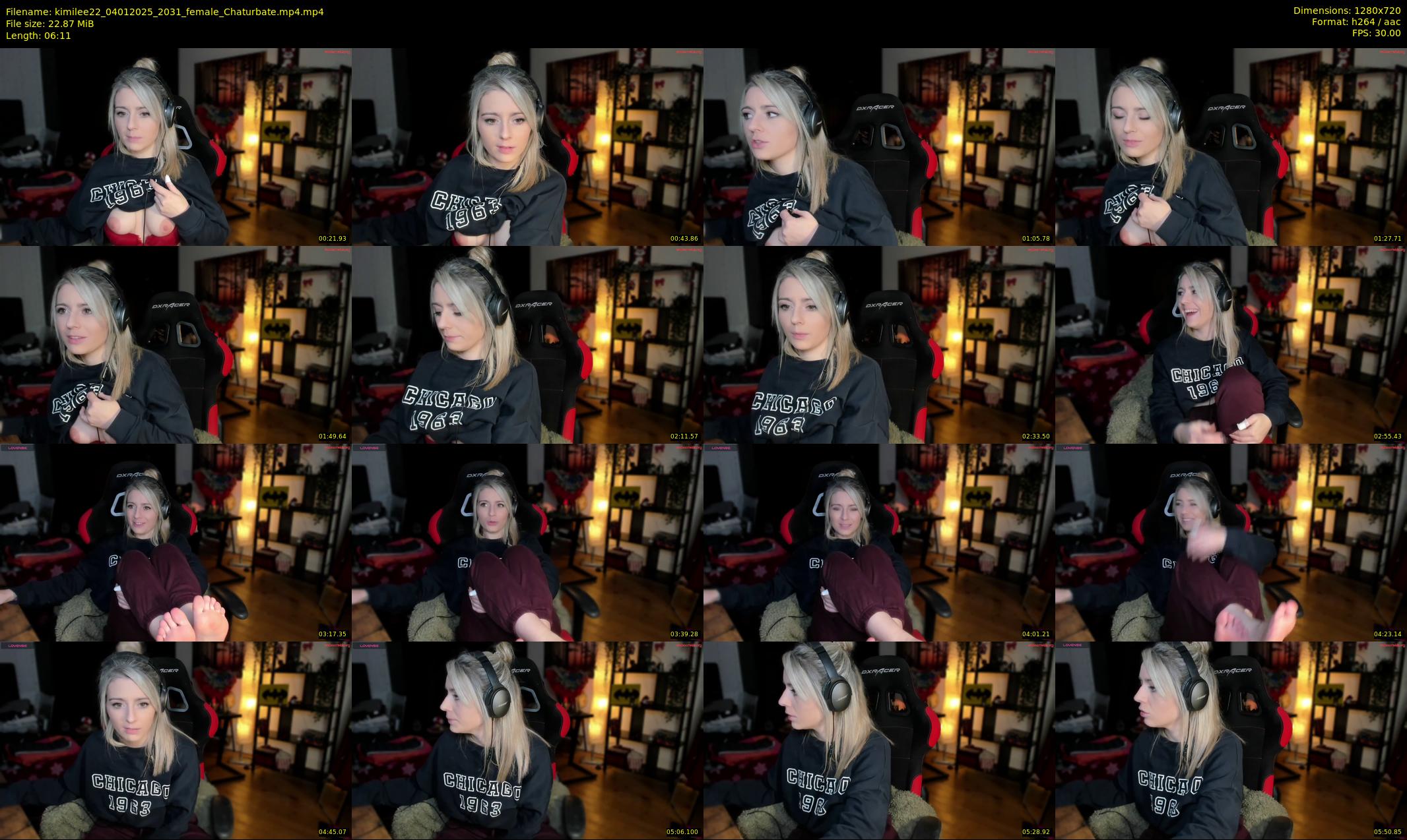 kimilee22 — 7 minute Chaturbate female cam show recording, 720p, Jan 4, 2025