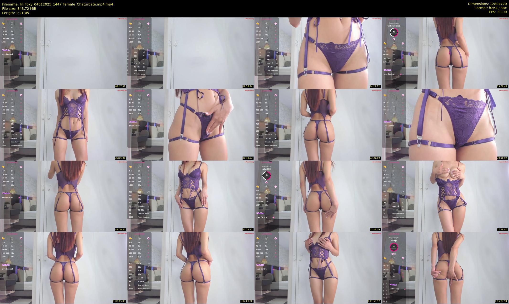 lili_foxy — 82 minute Chaturbate female cam show recording, 720p, Jan 4, 2025