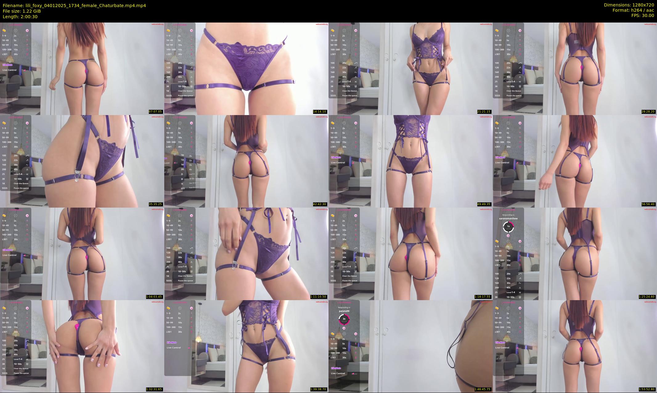 lili_foxy — 121 minute Chaturbate female cam show recording, 720p, Jan 4, 2025