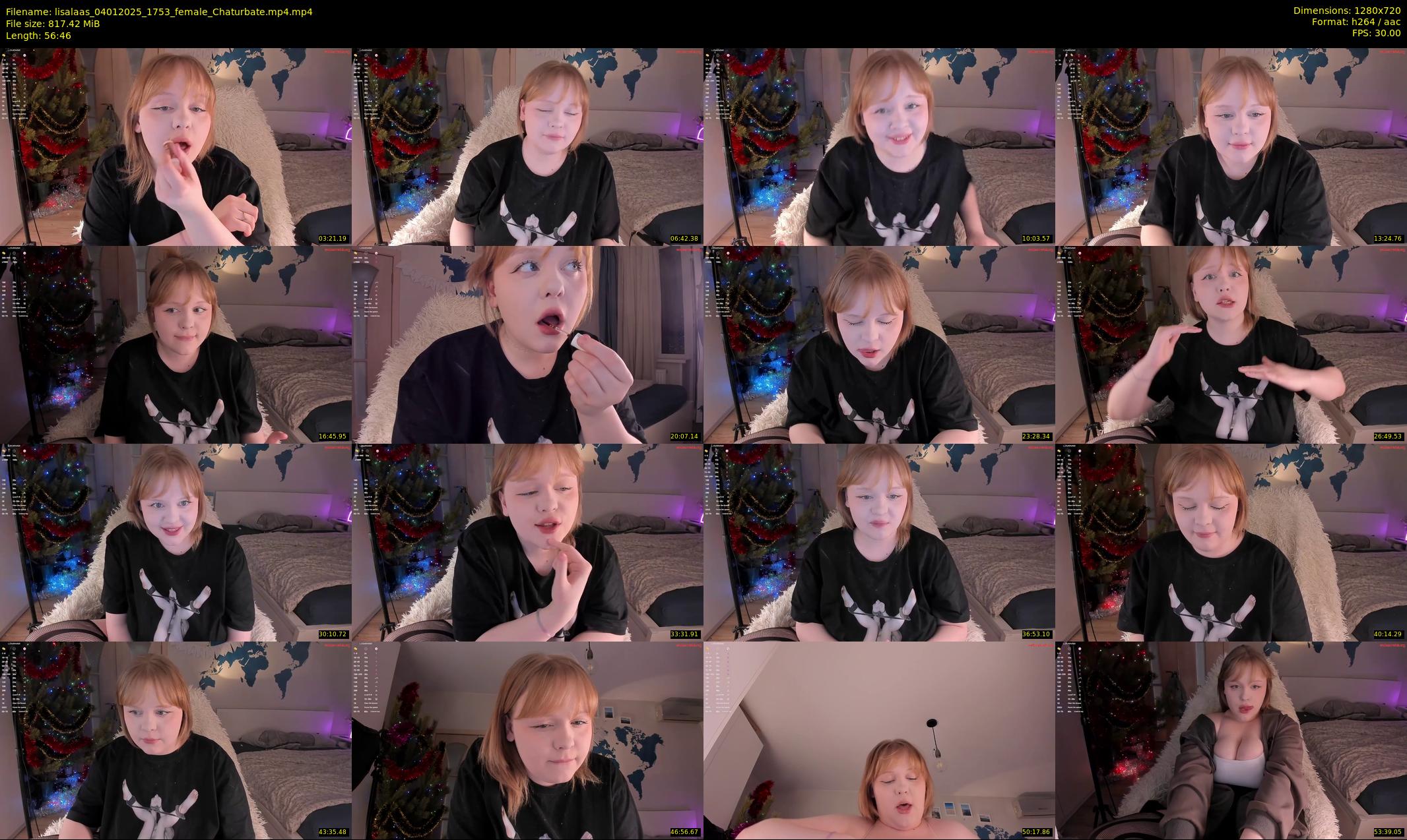lisalaas — 57 minute Chaturbate female cam show recording, 720p, Jan 4, 2025