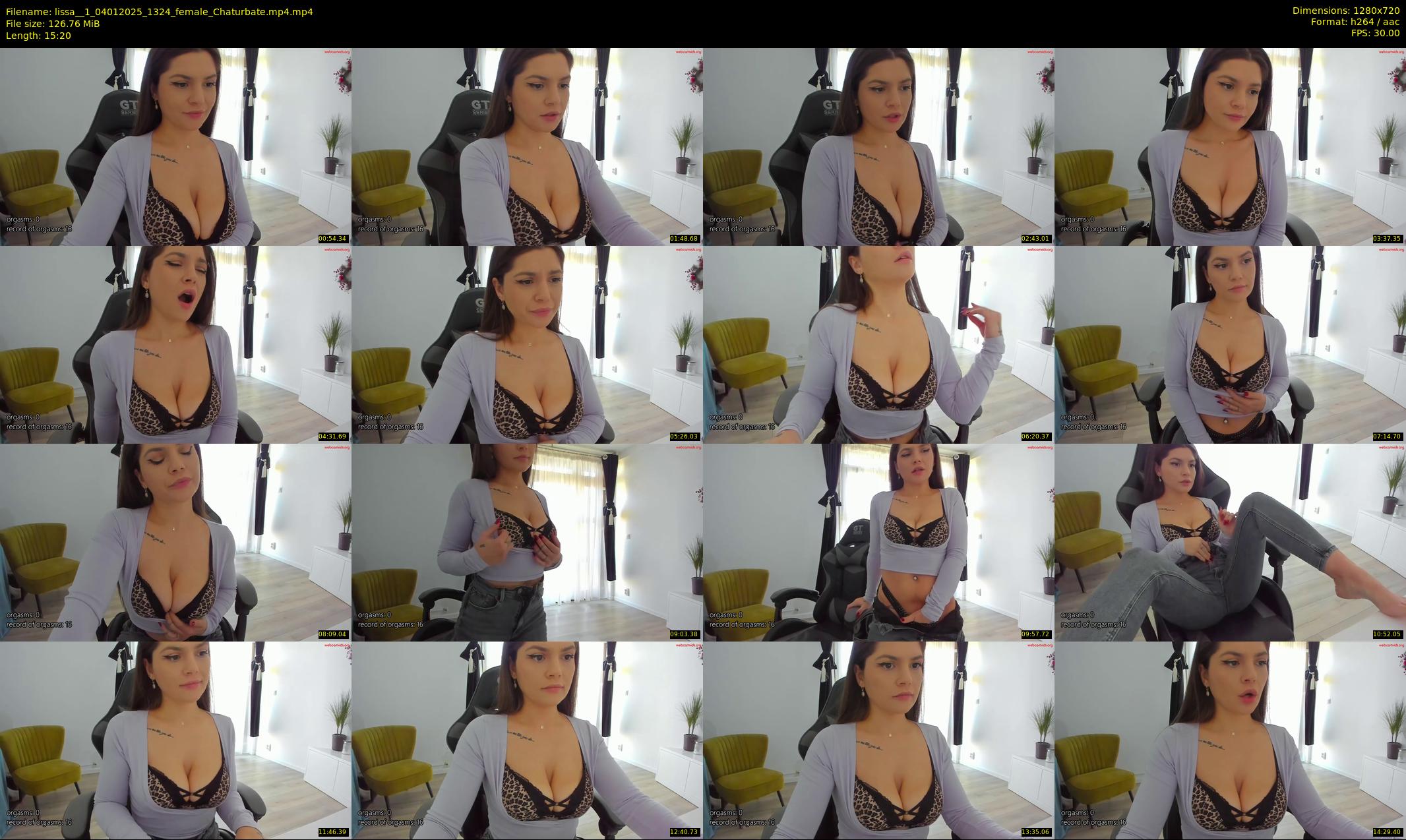 lissa__1 — 16 minute Chaturbate female cam show recording, 720p, Jan 4, 2025