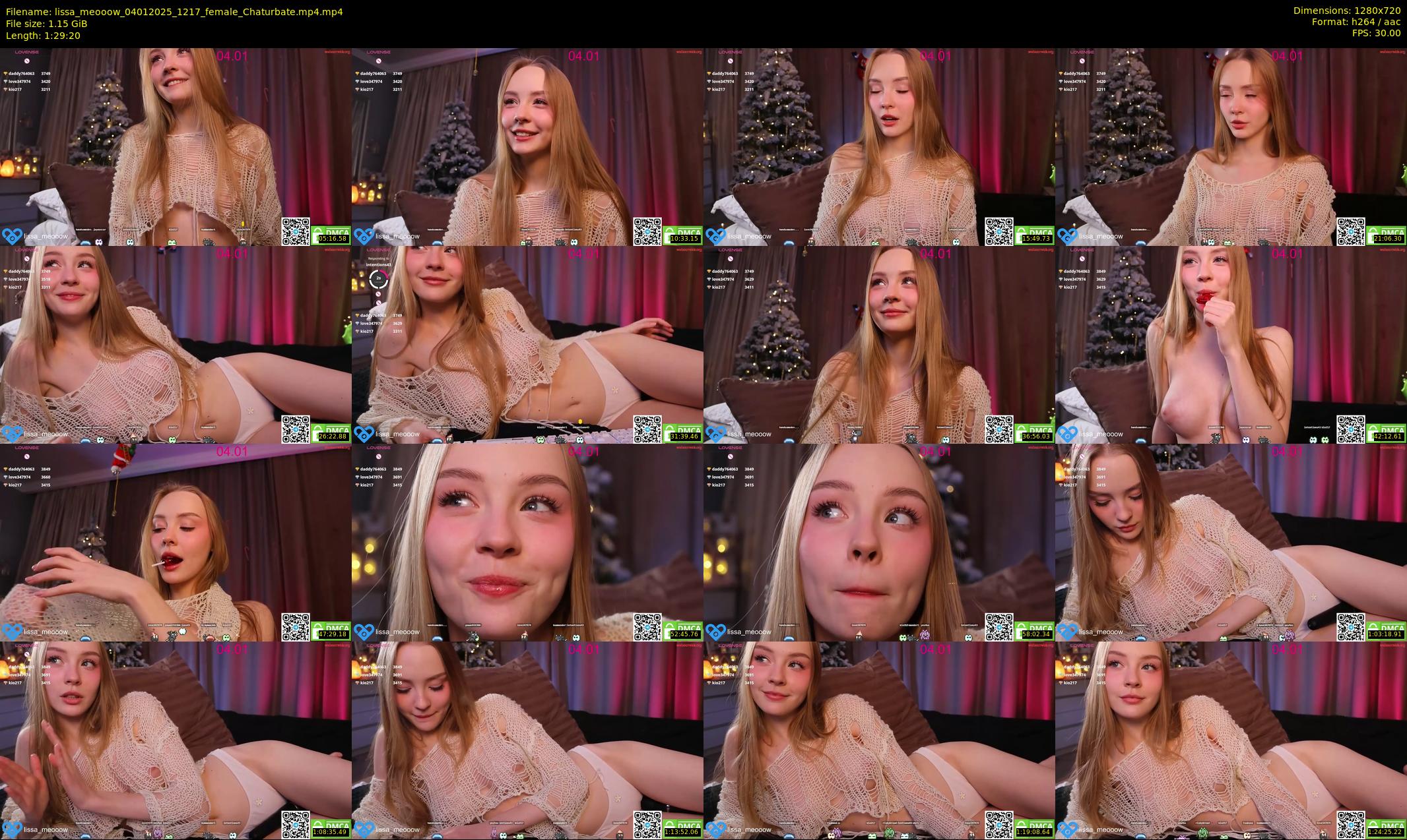 lissa_meooow — 90 minute Chaturbate female cam show recording, 720p, Jan 4, 2025