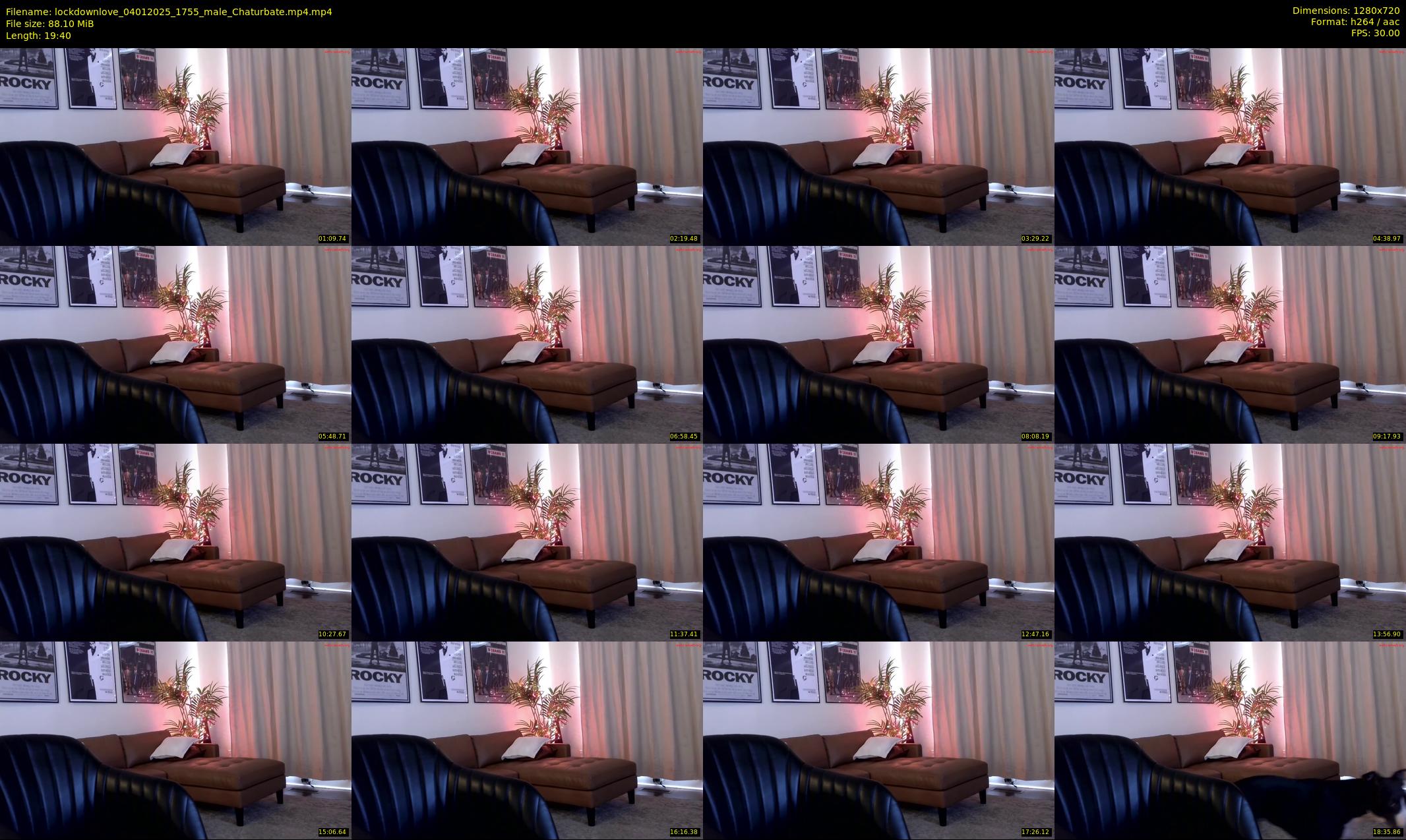 lockdownlove — 20 minute Chaturbate male cam show recording, 720p, Jan 4, 2025