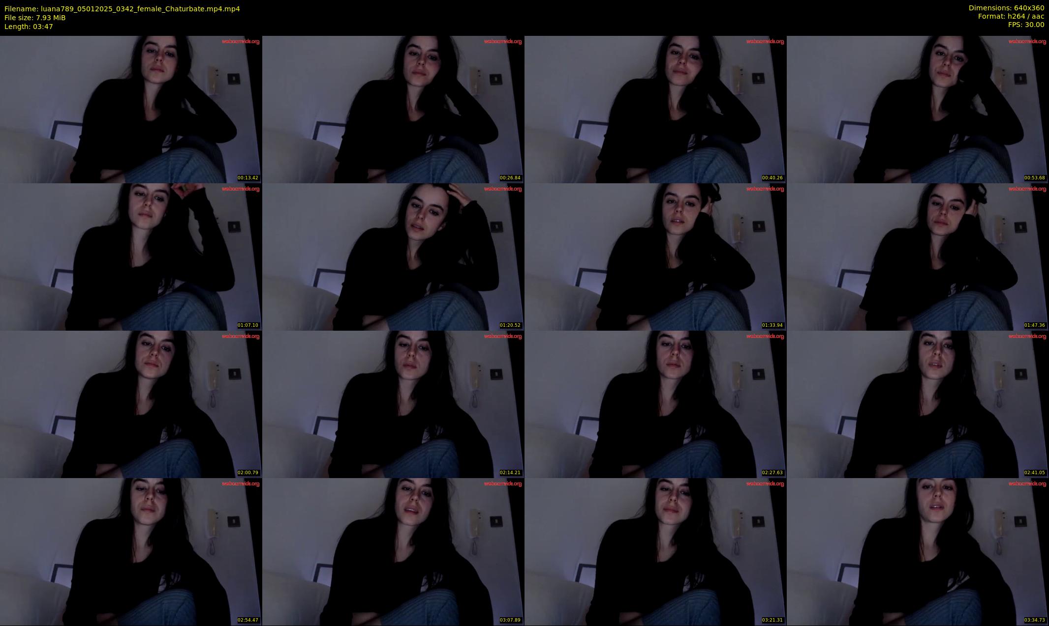 luana789 — 4 minute Chaturbate female cam show recording, 360p, Jan 5, 2025