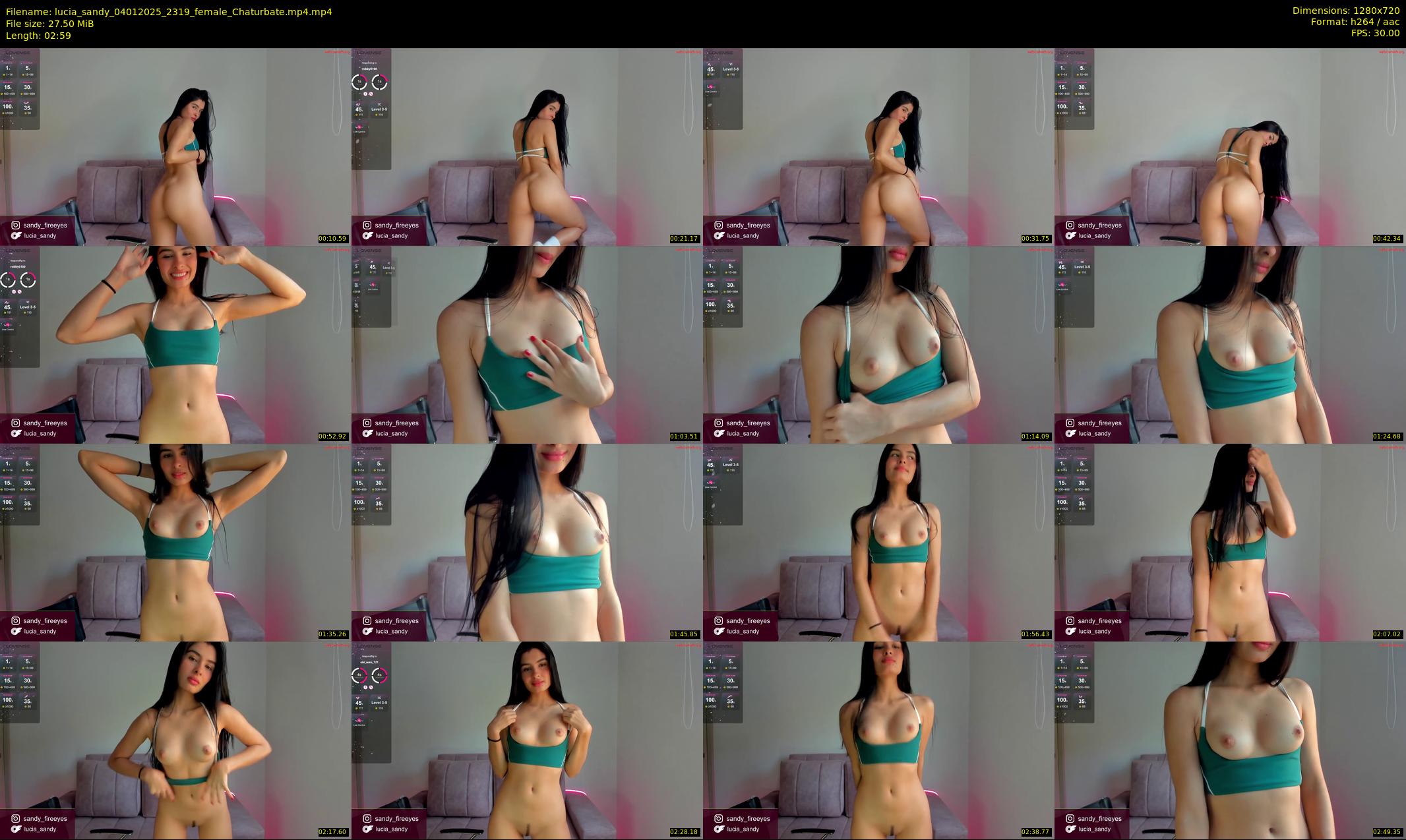 lucia_sandy — 3 minute Chaturbate female cam show recording, 720p, Jan 4, 2025