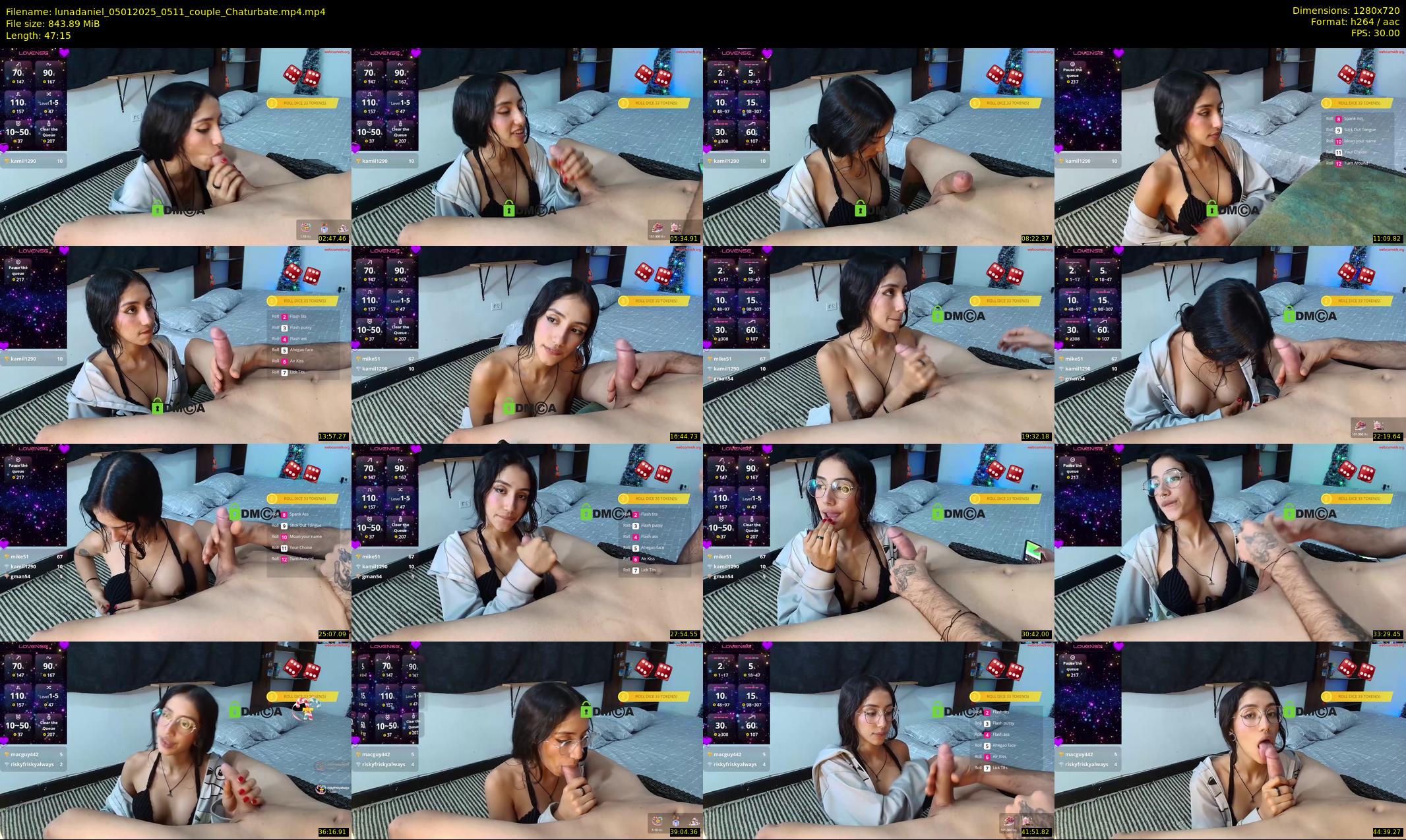 lunadaniel — 48 minute Chaturbate couple cam show recording, 720p, Jan 5, 2025