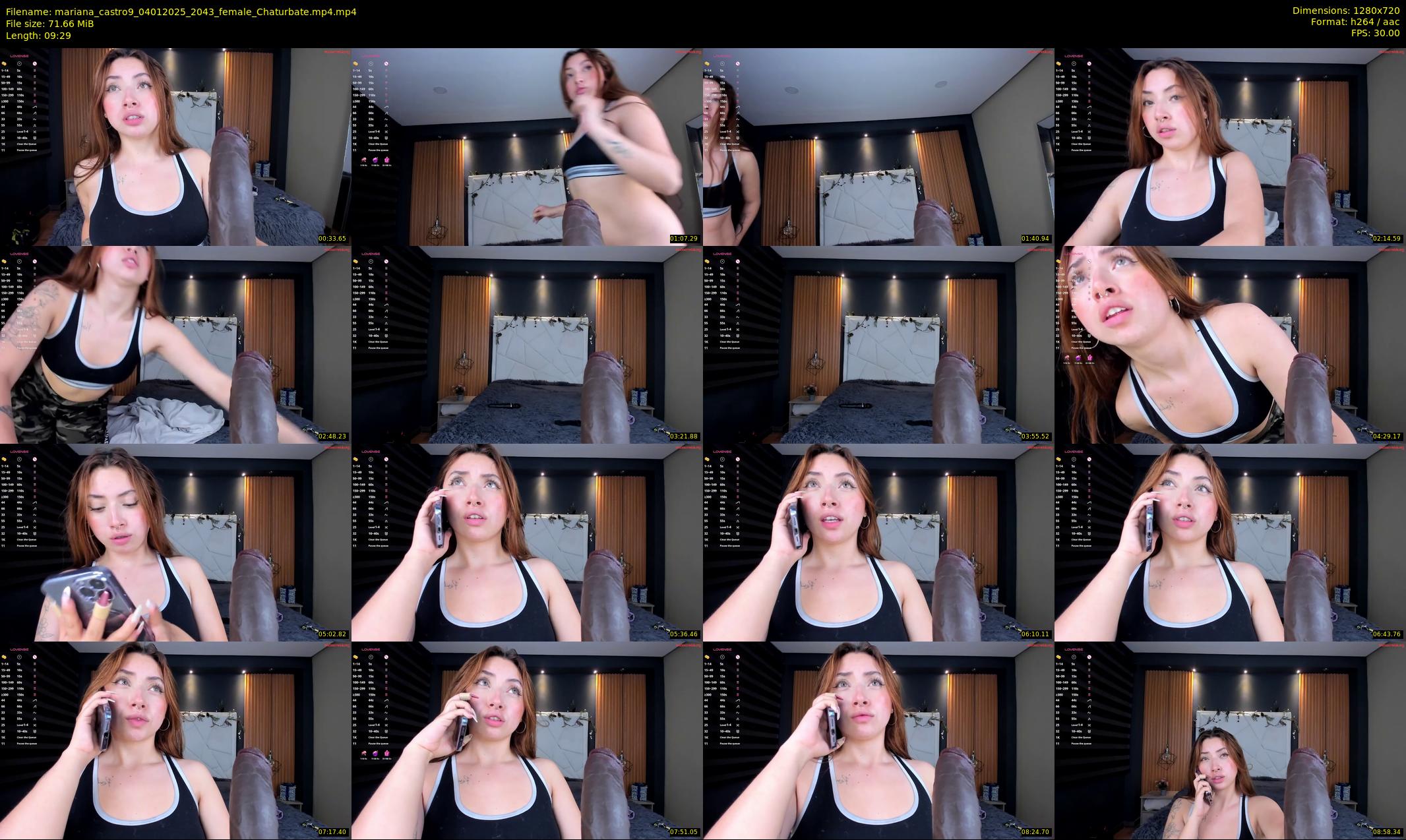 mariana_castro9 — 10 minute Chaturbate female cam show recording, 720p, Jan 4, 2025