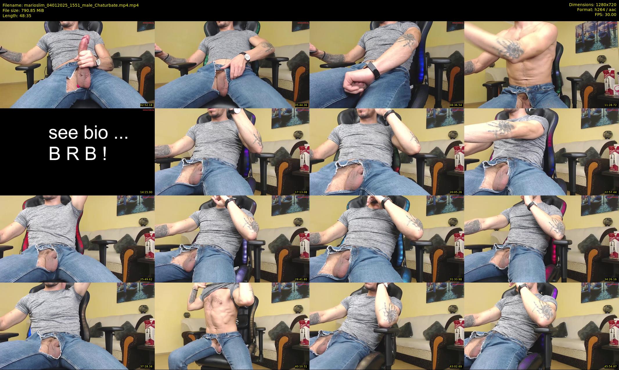 marioslim — 49 minute Chaturbate male cam show recording, 720p, Jan 4, 2025