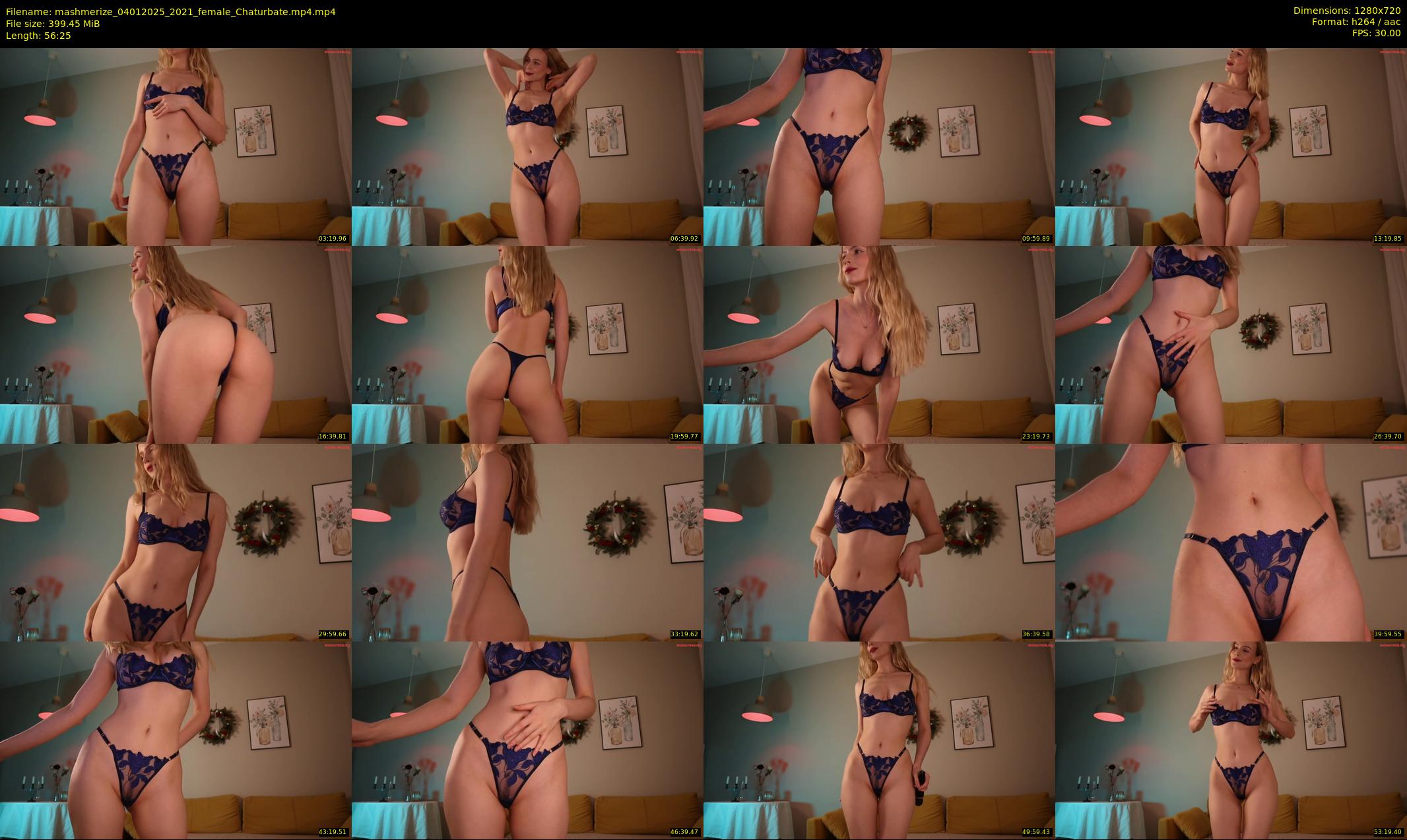 mashmerize — 57 minute Chaturbate female cam show recording, 720p, Jan 4, 2025