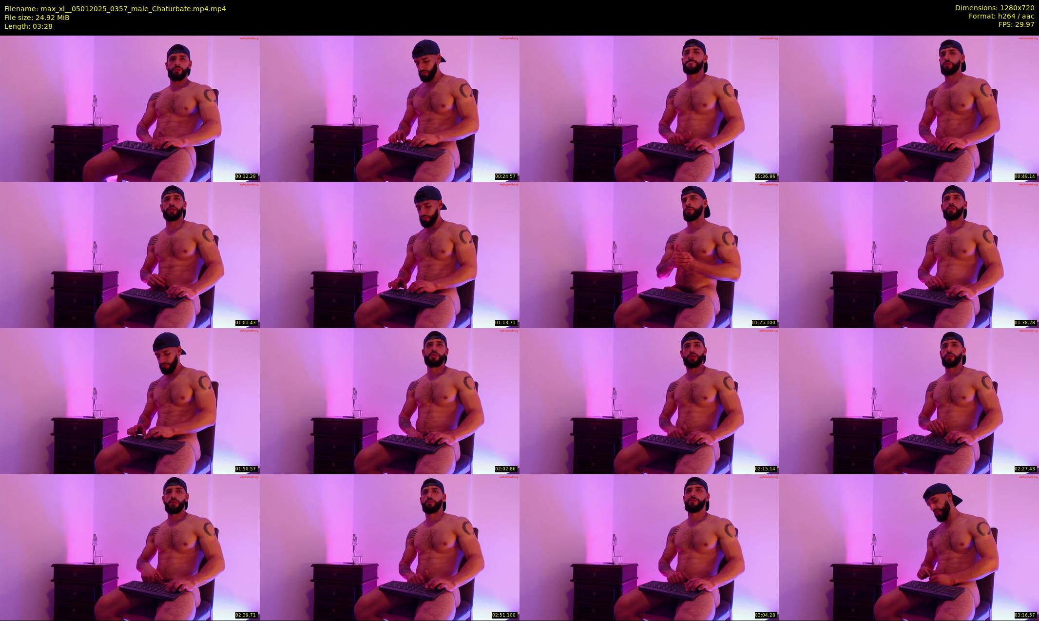max_xl_ — 4 minute Chaturbate male cam show recording, 720p, Jan 5, 2025