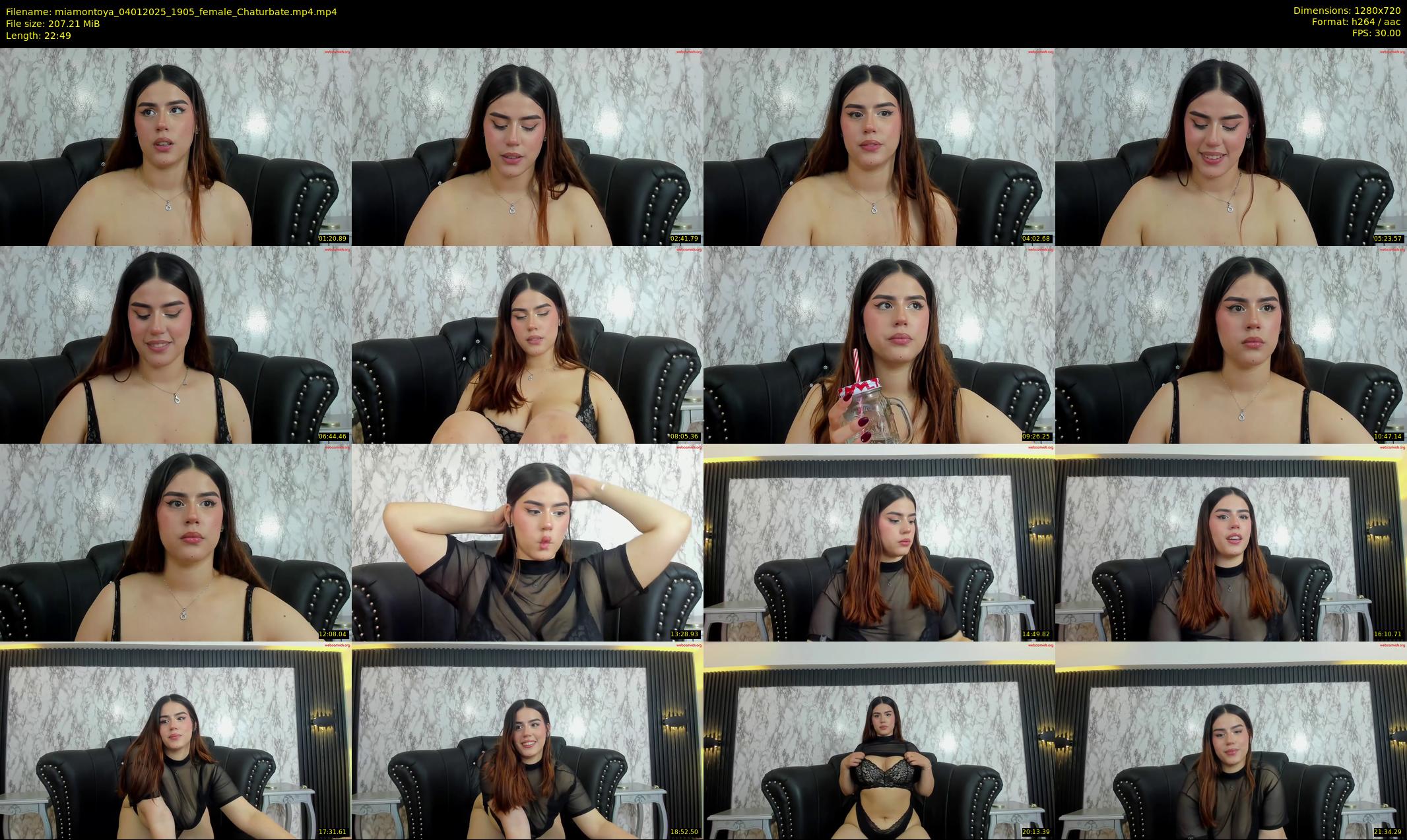 miamontoya — 23 minute Chaturbate female cam show recording, 720p, Jan 4, 2025