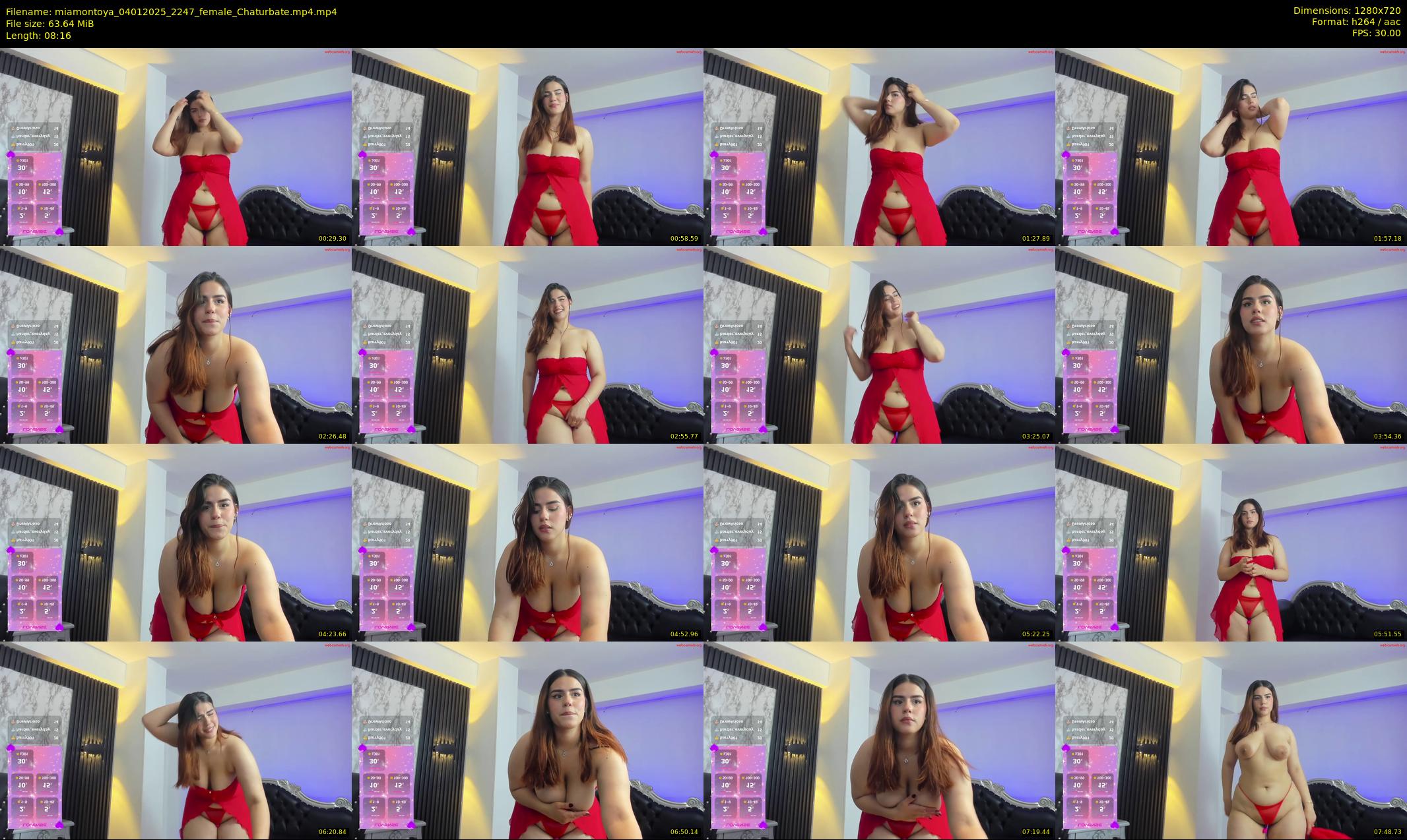 miamontoya — 9 minute Chaturbate female cam show recording, 720p, Jan 4, 2025