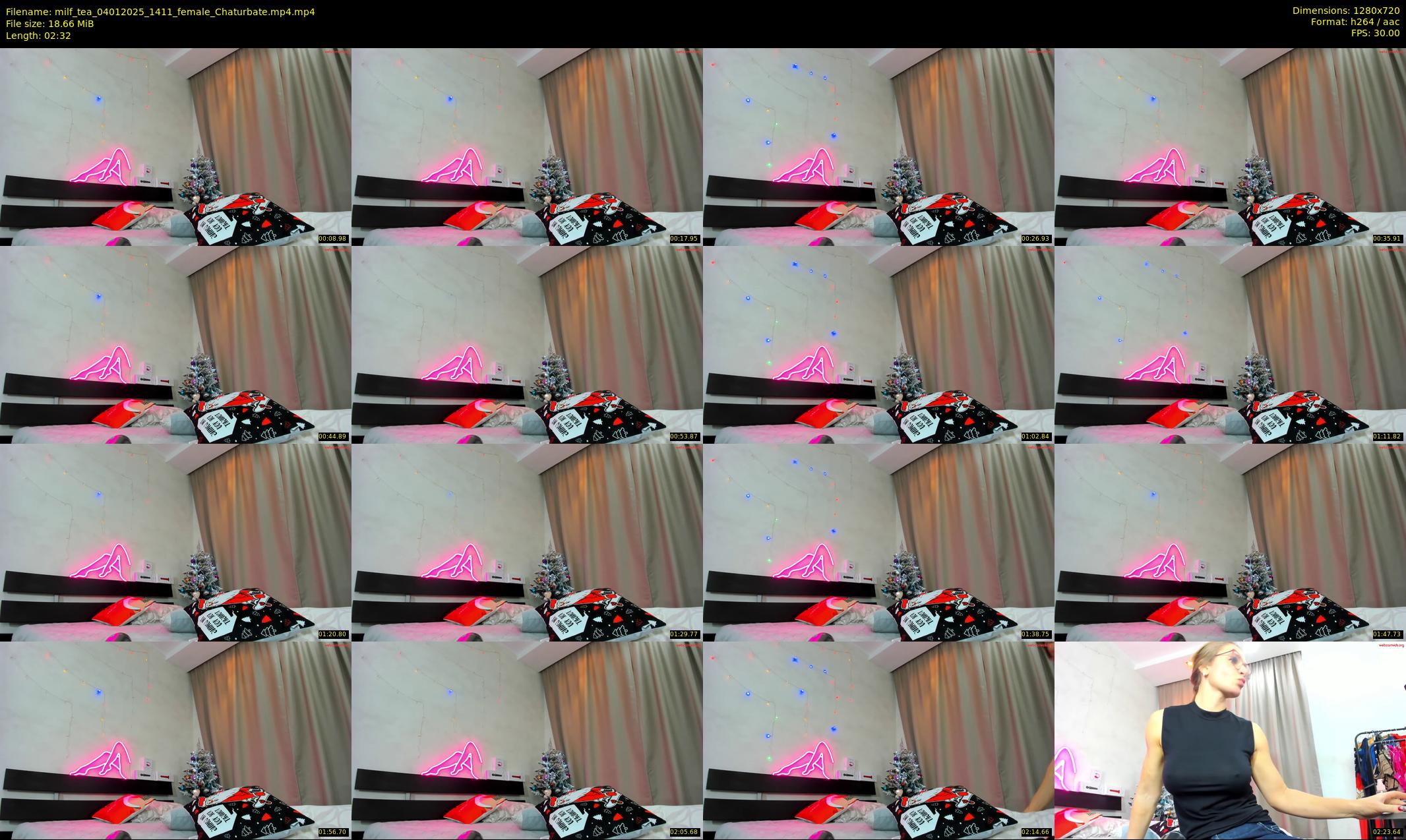 milf_tea — 3 minute Chaturbate female cam show recording, 720p, Jan 4, 2025