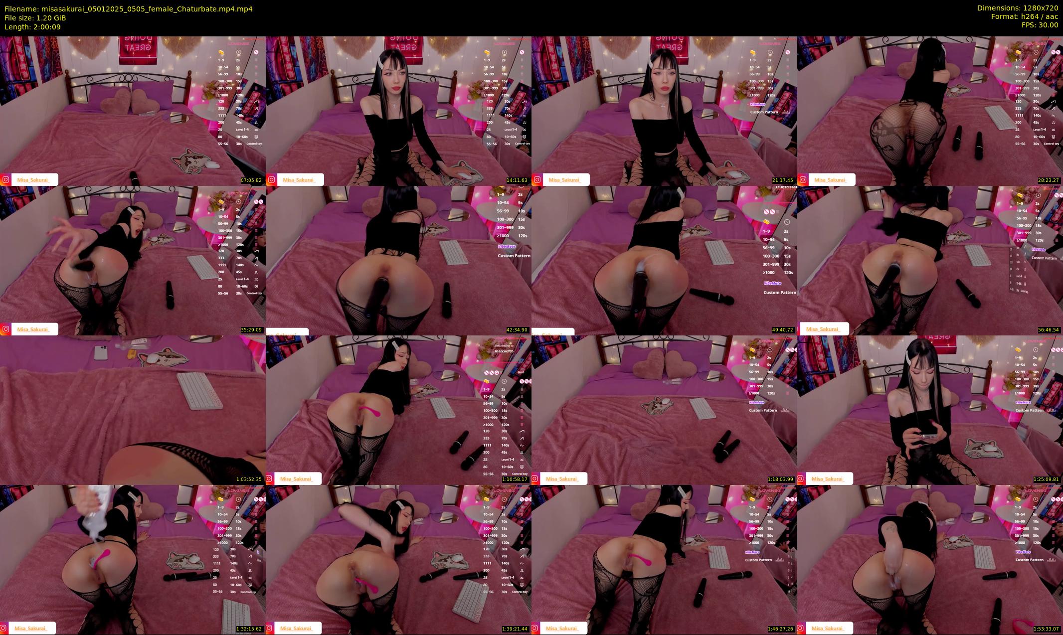 misasakurai — 121 minute Chaturbate female cam show recording, 720p, Jan 5, 2025