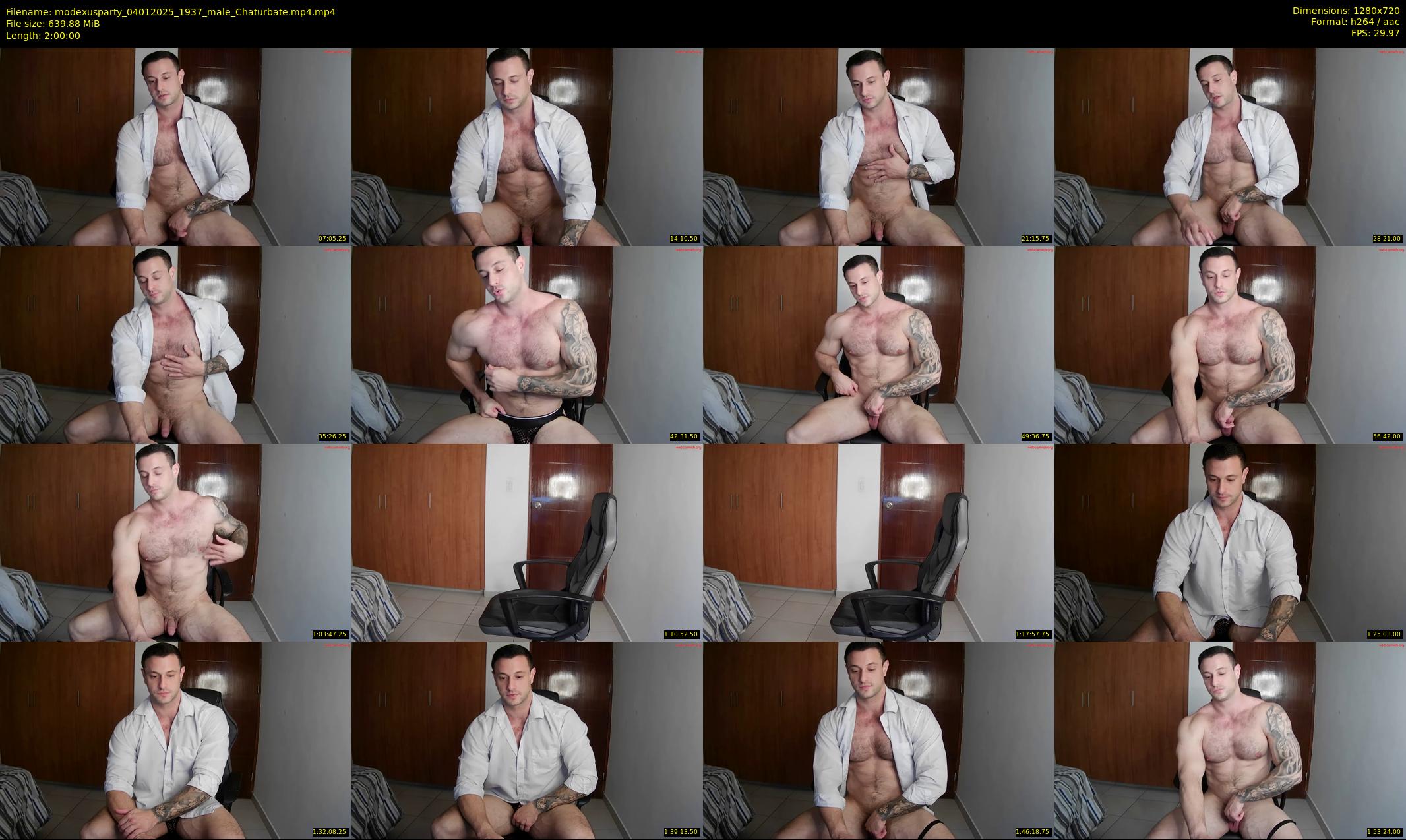 modexusparty — 120 minute Chaturbate male cam show recording, 720p, Jan 4, 2025