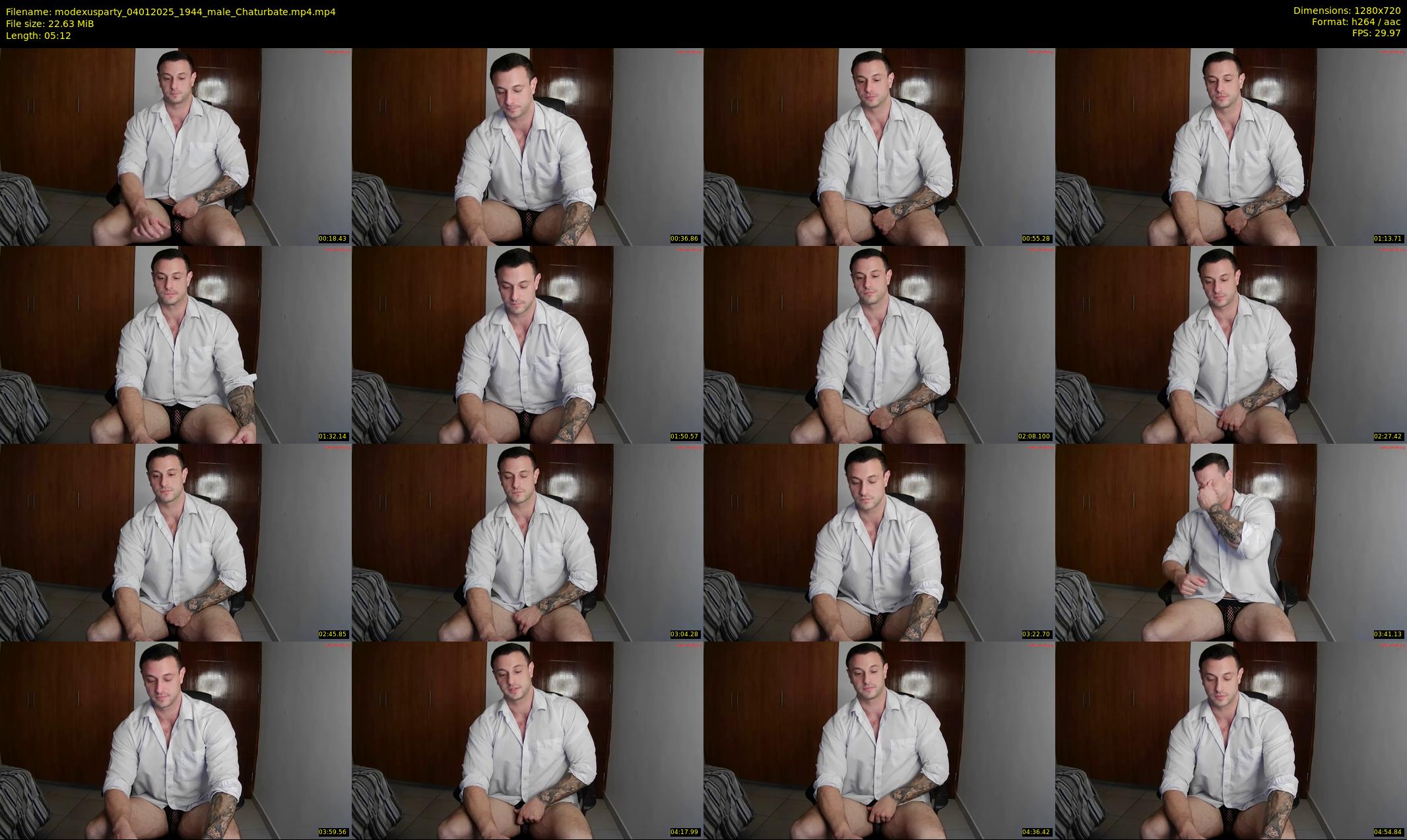 modexusparty — 6 minute Chaturbate male cam show recording, 720p, Jan 4, 2025