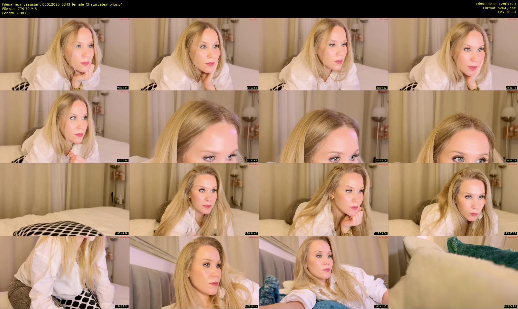 myassistant — 121 minute Chaturbate female cam show recording, 720p, Jan 5, 2025