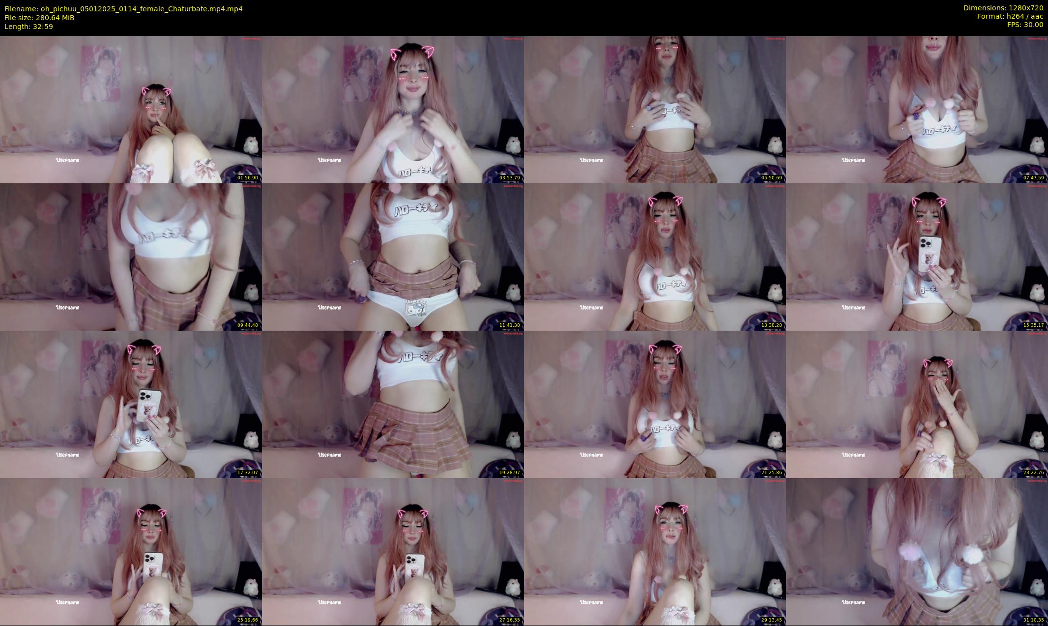 oh_pichuu — 33 minute Chaturbate female cam show recording, 720p, Jan 5, 2025