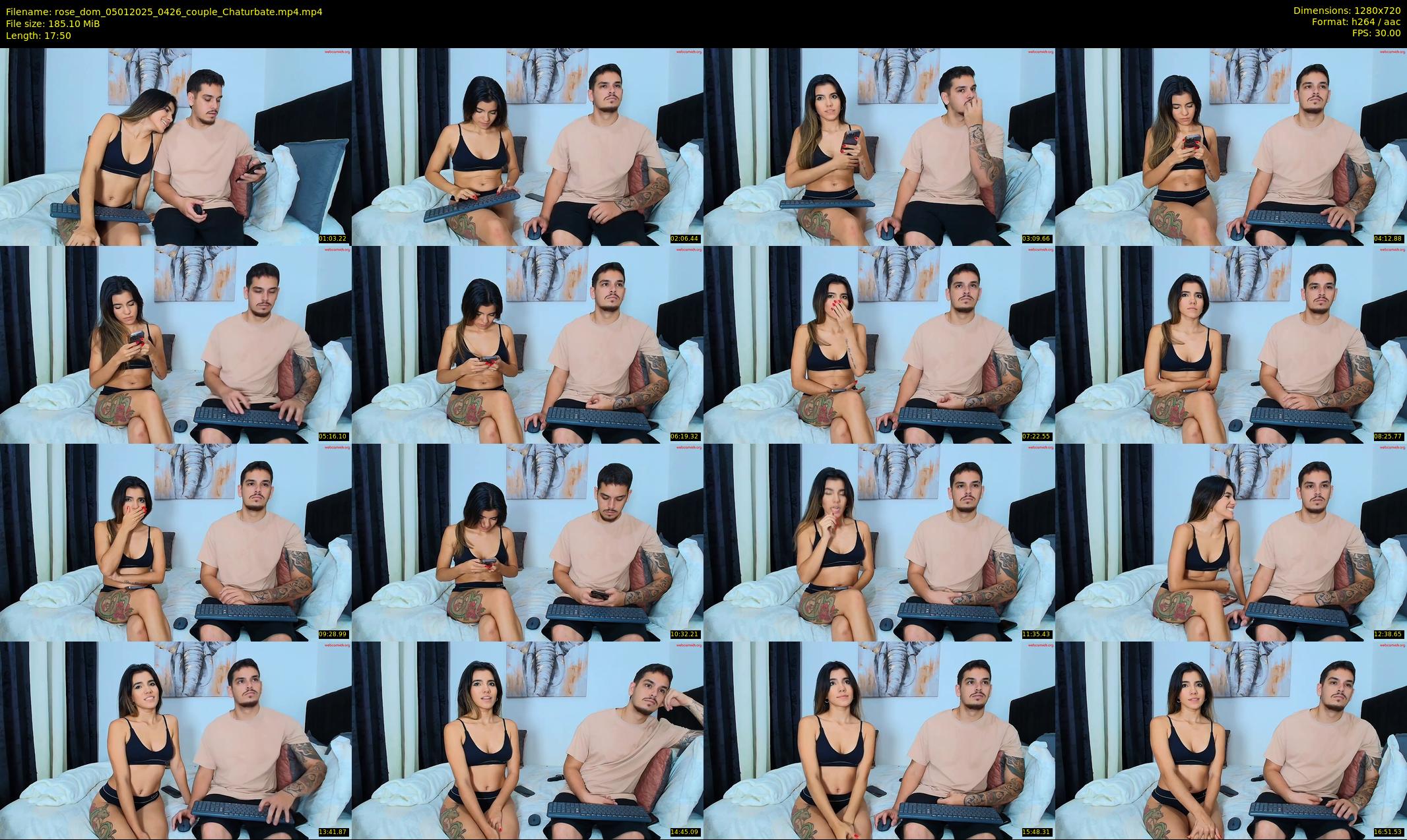 rose_dom — 18 minute Chaturbate couple cam show recording, 720p, Jan 5, 2025