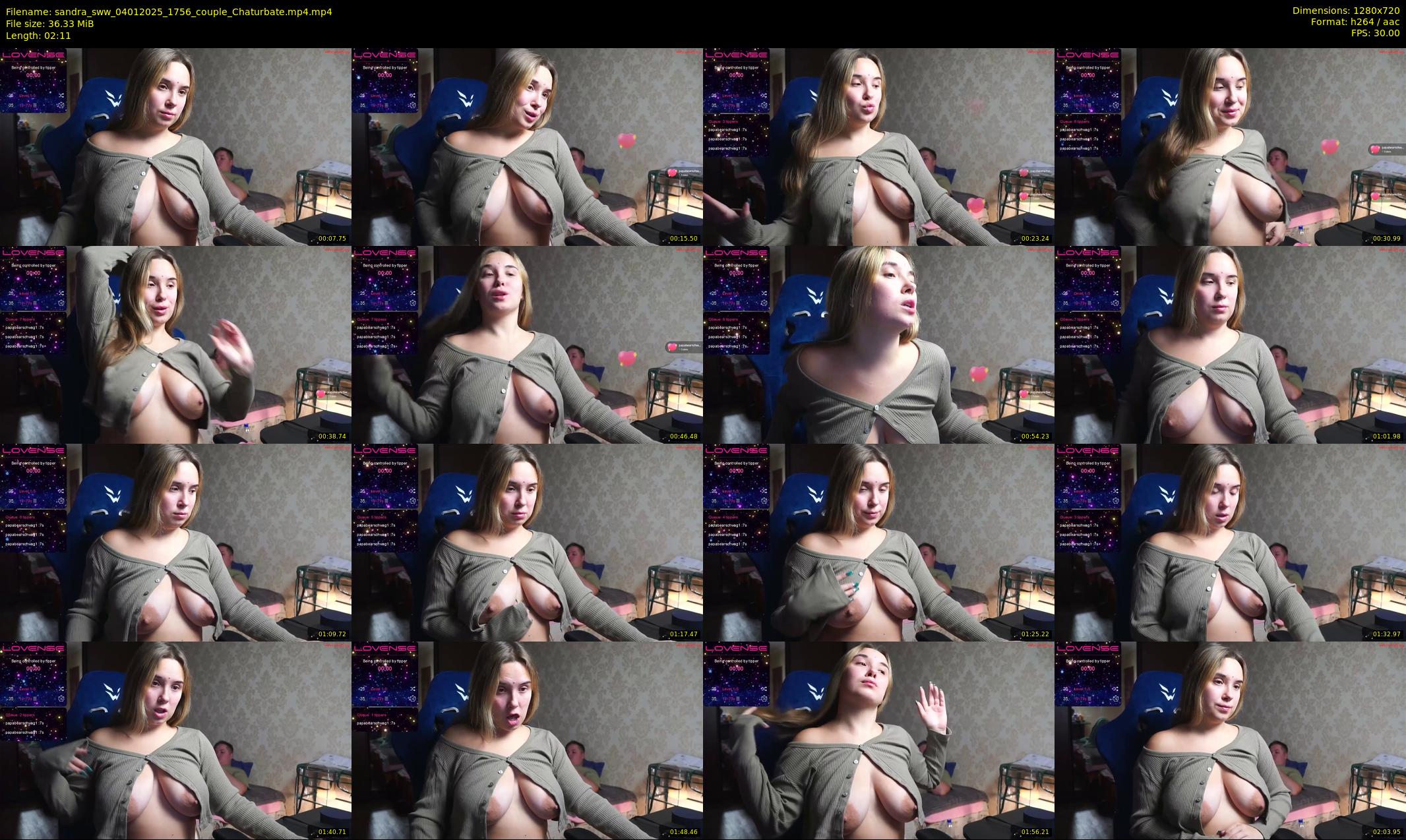 sandra_sww — 3 minute Chaturbate couple cam show recording, 720p, Jan 4, 2025