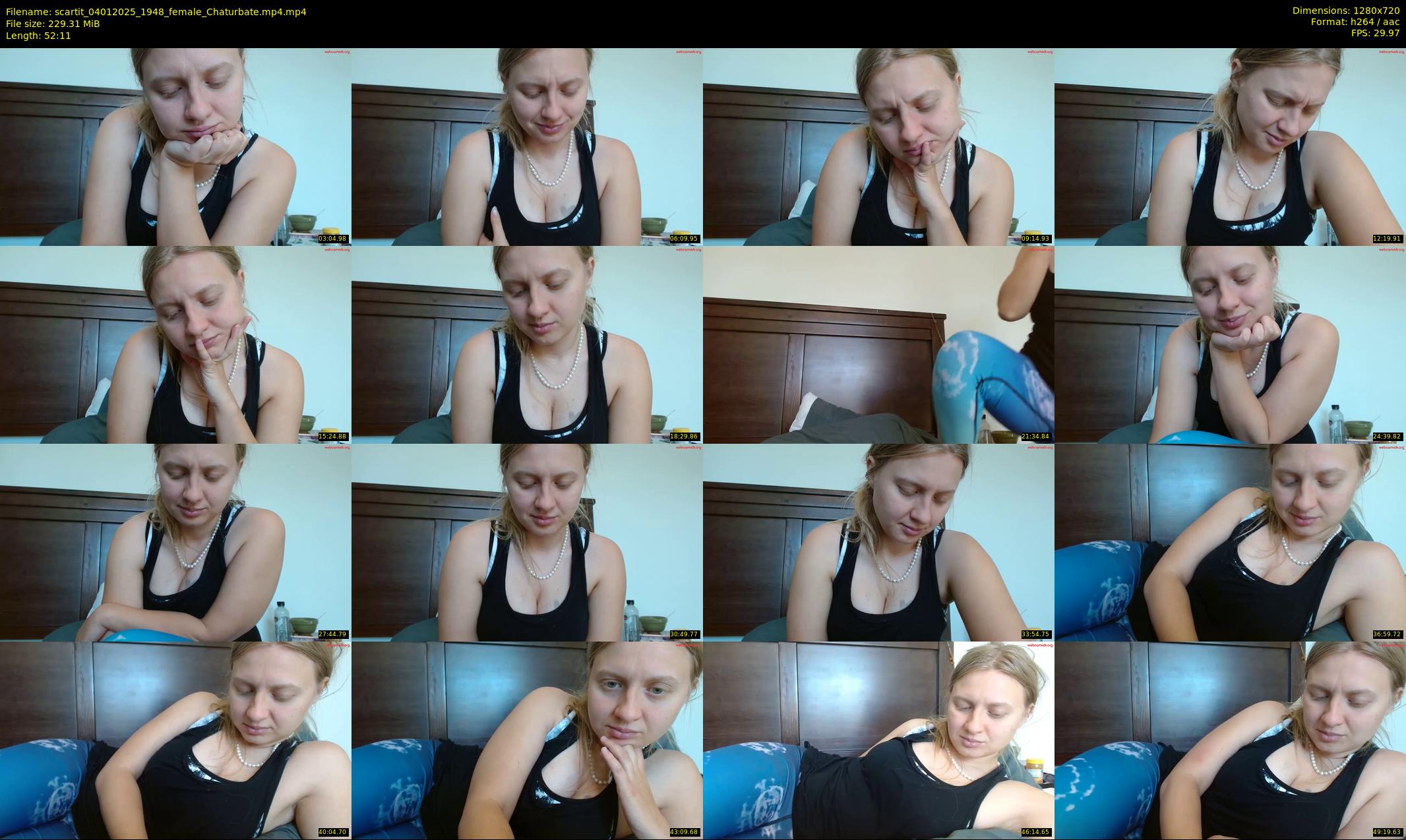 scartit — 53 minute Chaturbate female cam show recording, 720p, Jan 4, 2025