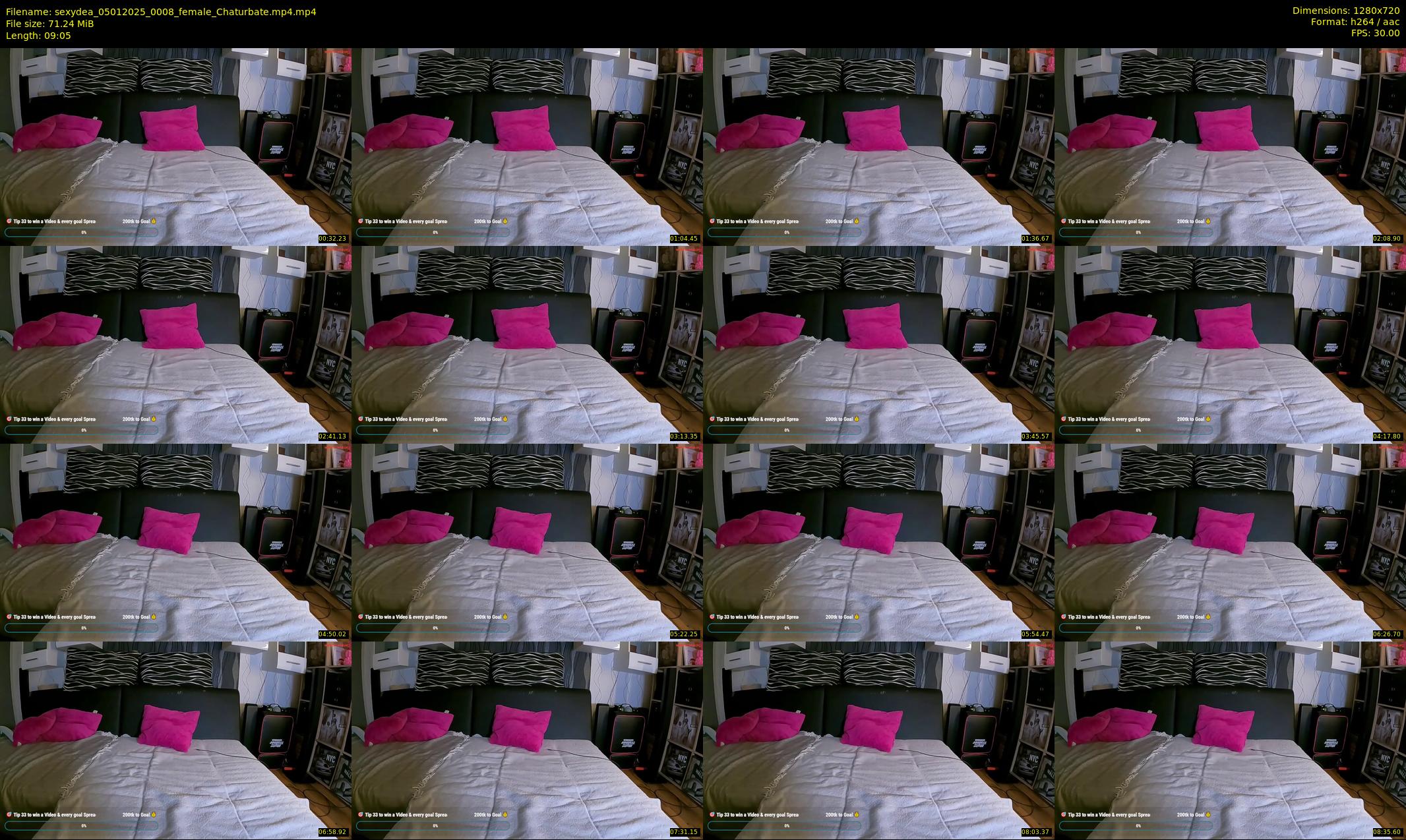 sexydea — 10 minute Chaturbate female cam show recording, 720p, Jan 5, 2025