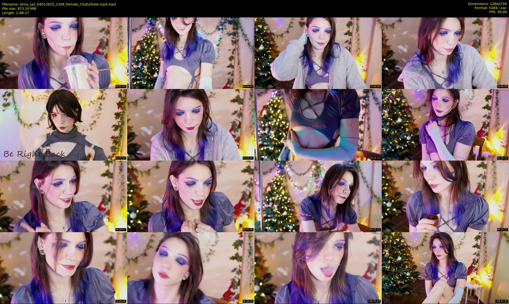 shiny_jail — 69 minute Chaturbate female cam show recording, 720p, Jan 4, 2025