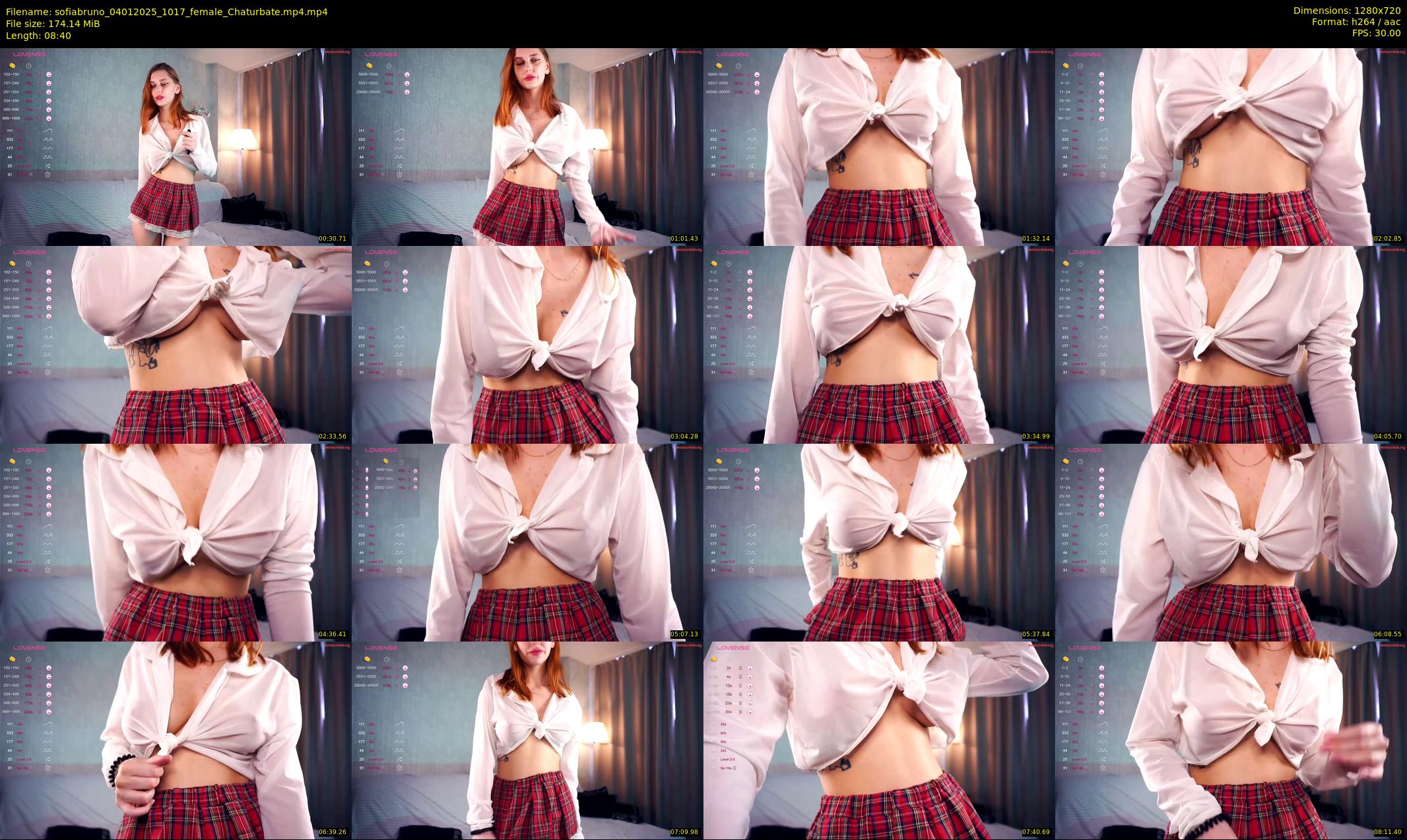 sofiabruno — 9 minute Chaturbate female cam show recording, 720p, Jan 4, 2025
