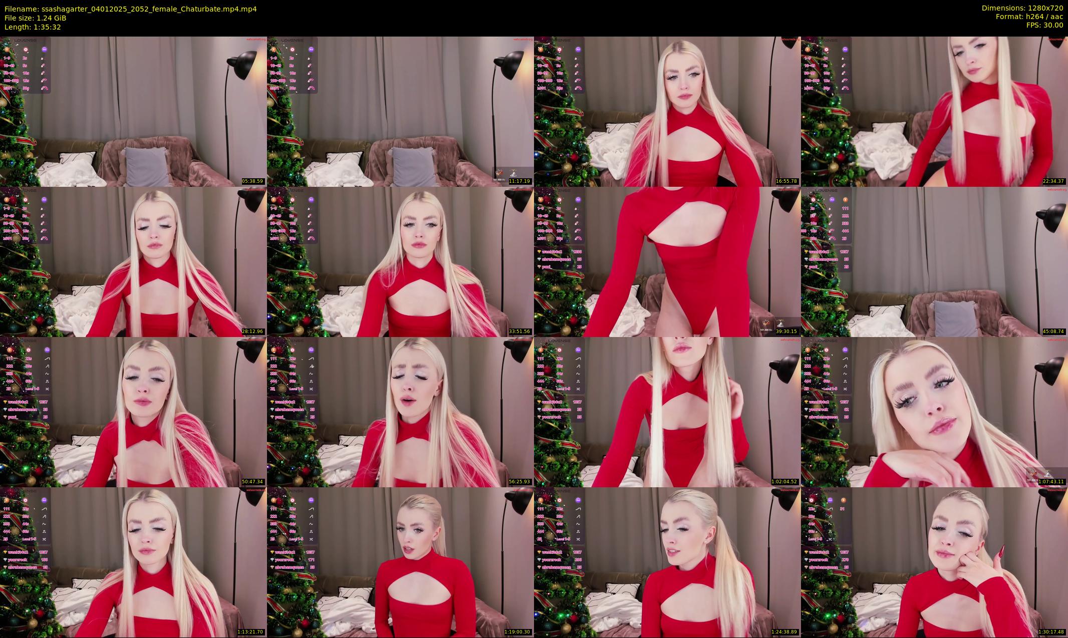 ssashagarter — 96 minute Chaturbate female cam show recording, 720p, Jan 4, 2025