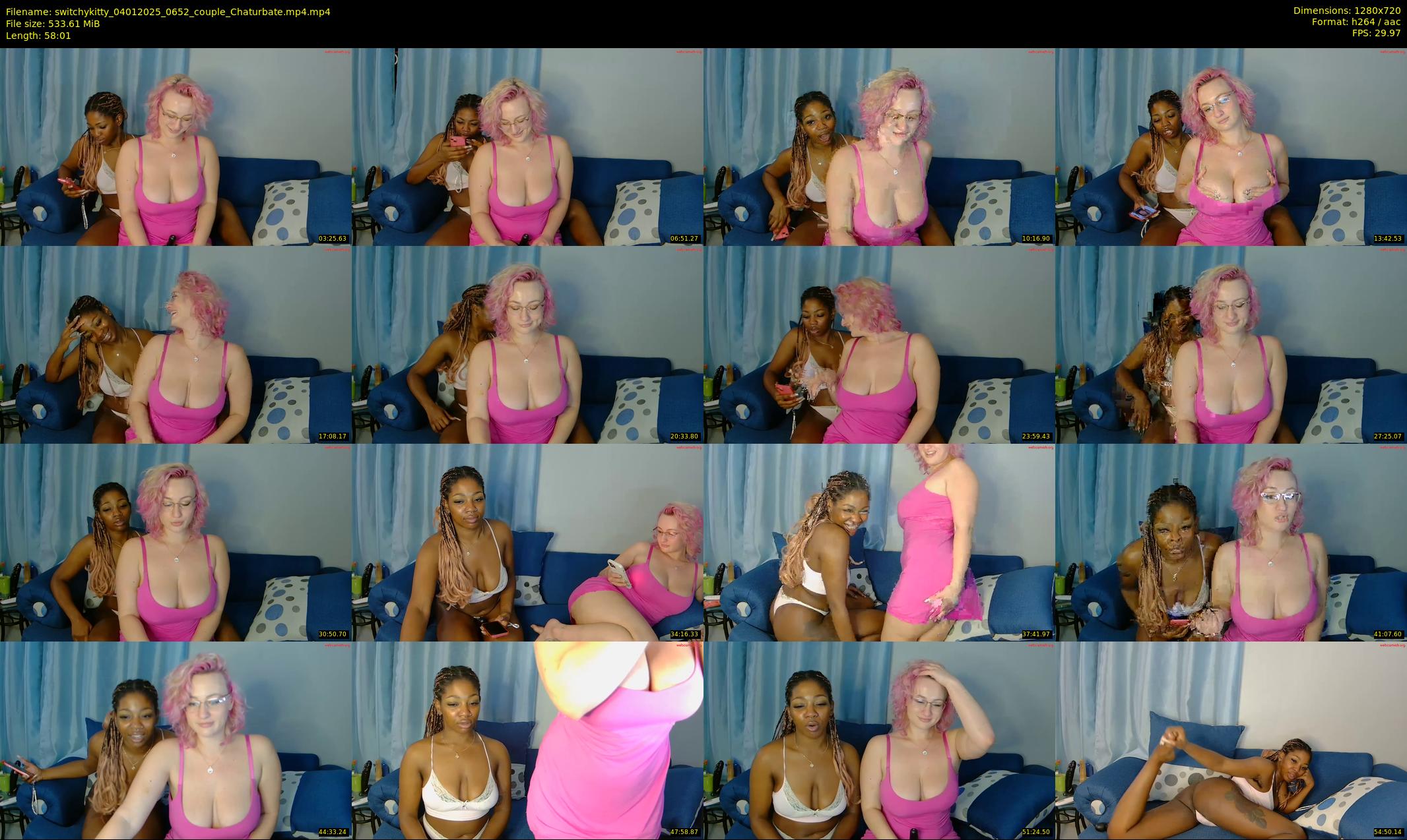 switchykitty — 59 minute Chaturbate female cam show recording, 720p, Jan 4, 2025
