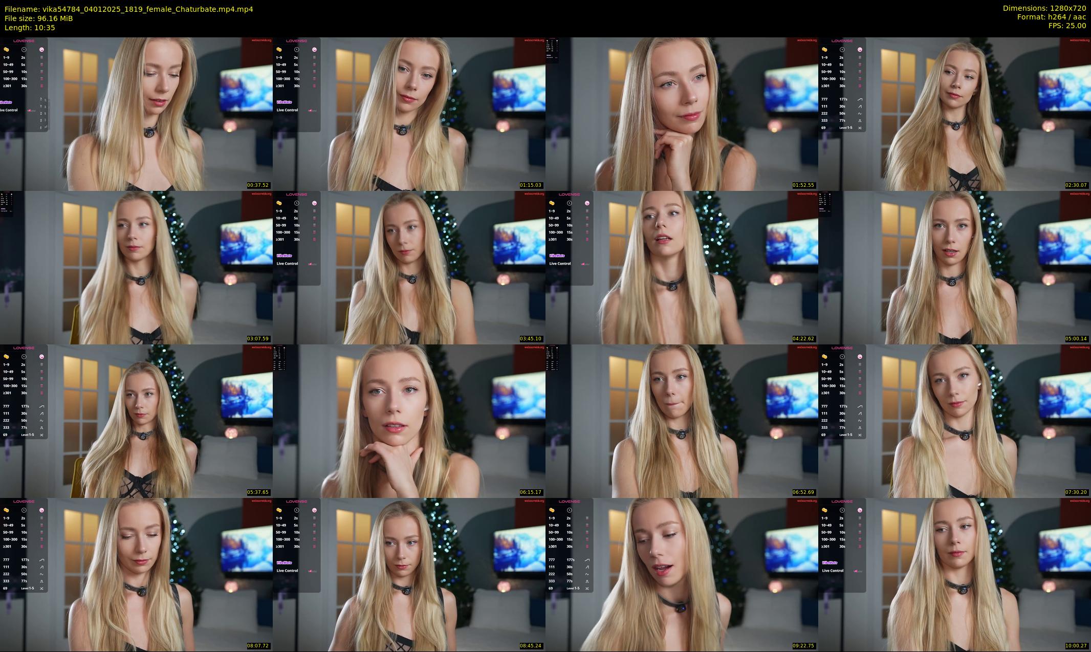 vika54784 — 11 minute Chaturbate female cam show recording, 720p, Jan 4, 2025