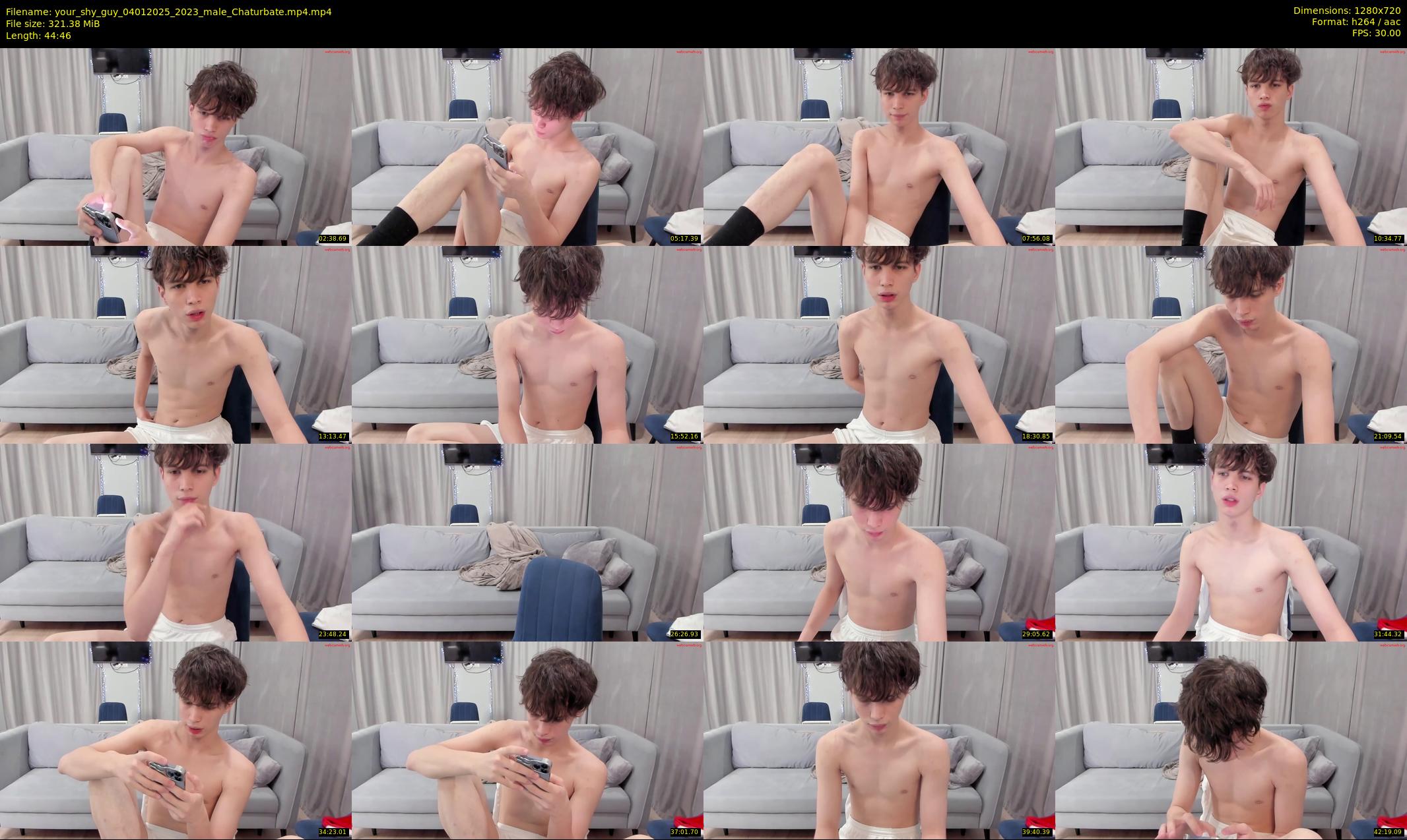 your_shy_guy — 45 minute Chaturbate male cam show recording, 720p, Jan 4, 2025