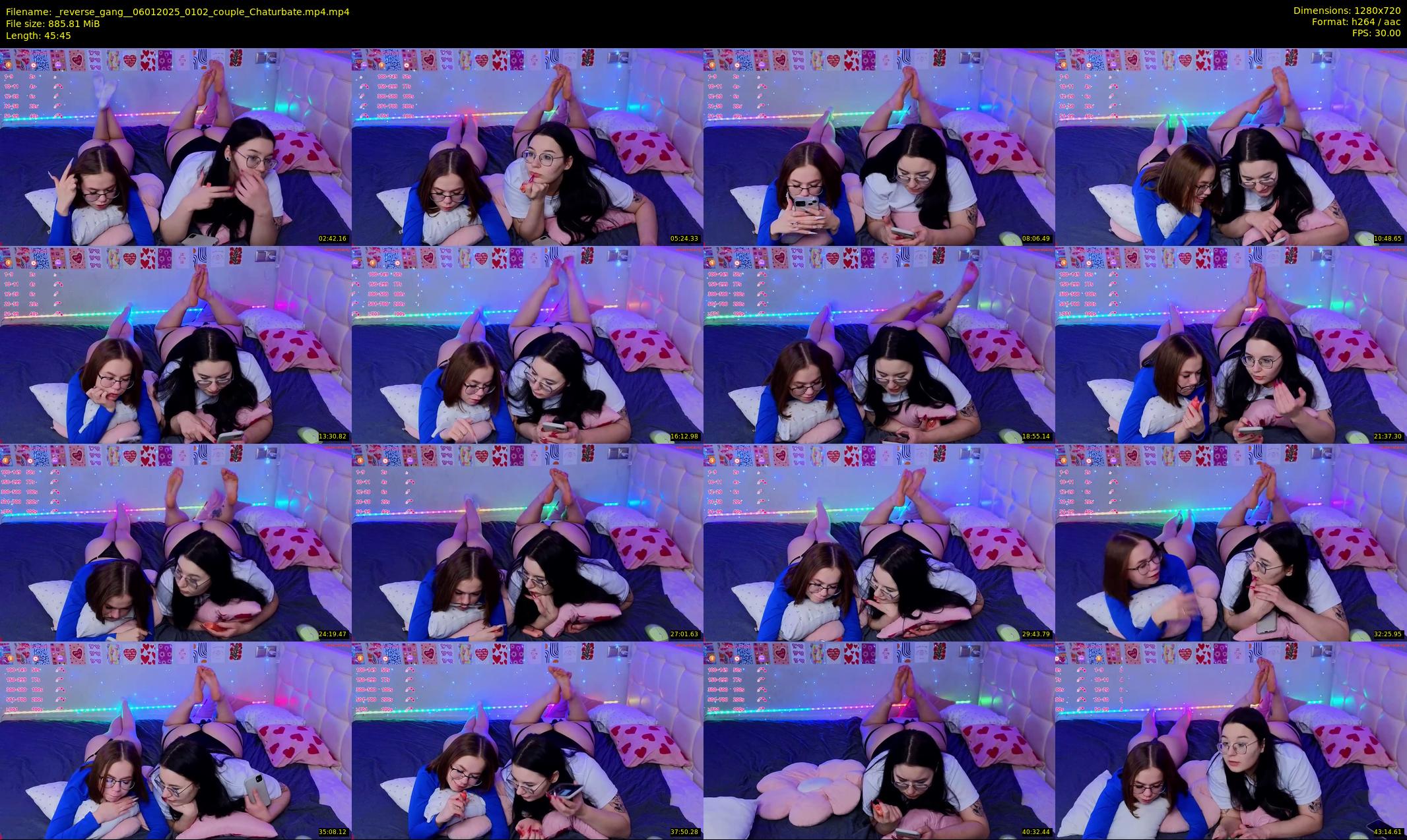 _reverse_gang_ — 46 minute Chaturbate couple cam show recording, 720p, Jan 6, 2025