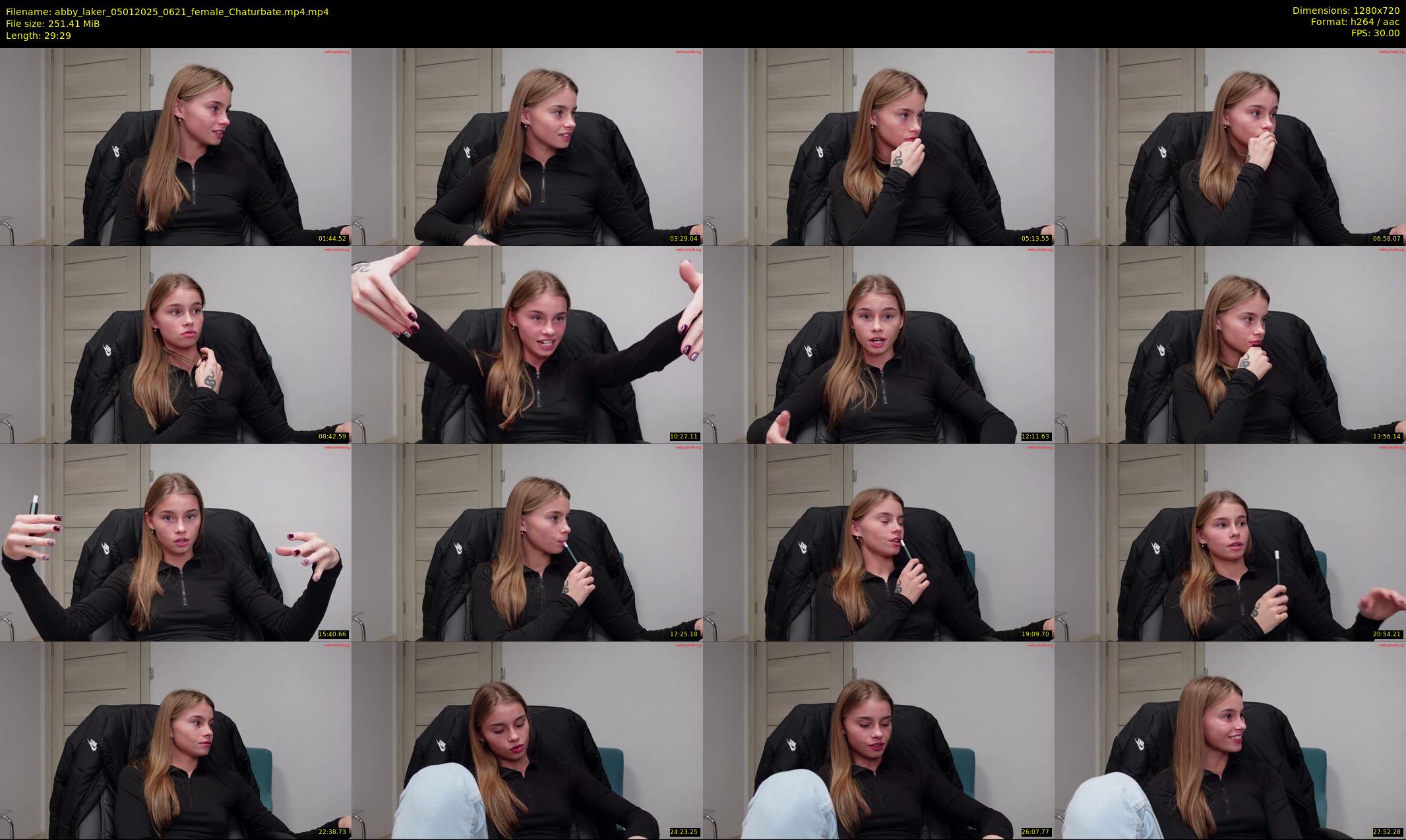 abby_laker — 30 minute Chaturbate female cam show recording, 720p, Jan 5, 2025