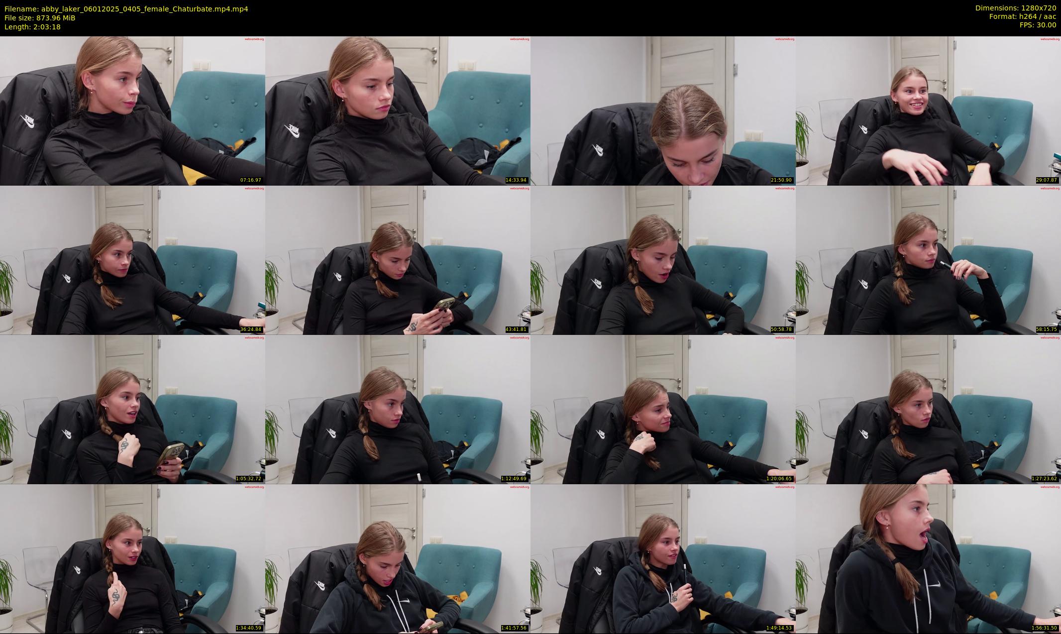 abby_laker — 124 minute Chaturbate female cam show recording, 720p, Jan 6, 2025