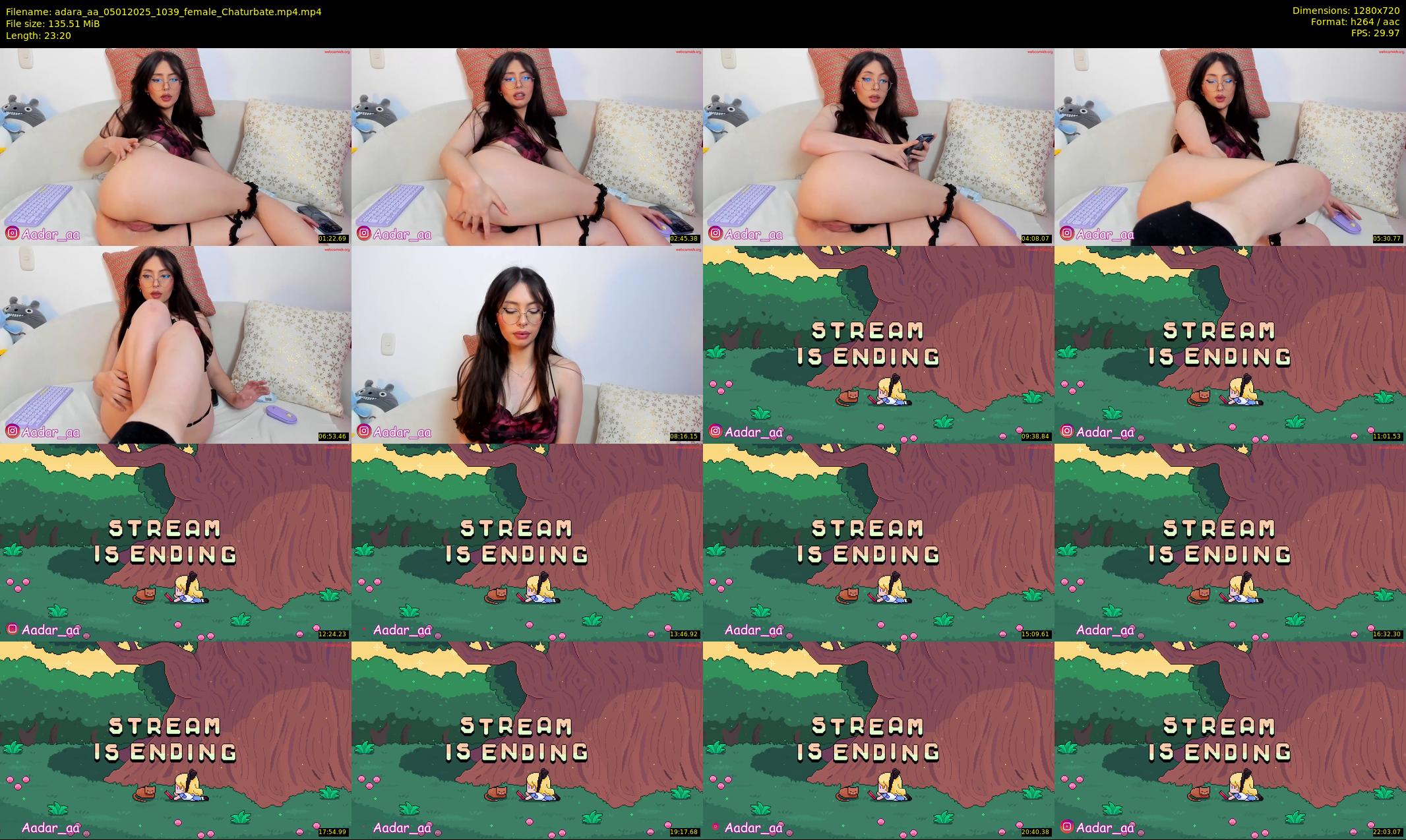 adara_aa — 24 minute Chaturbate female cam show recording, 720p, Jan 5, 2025