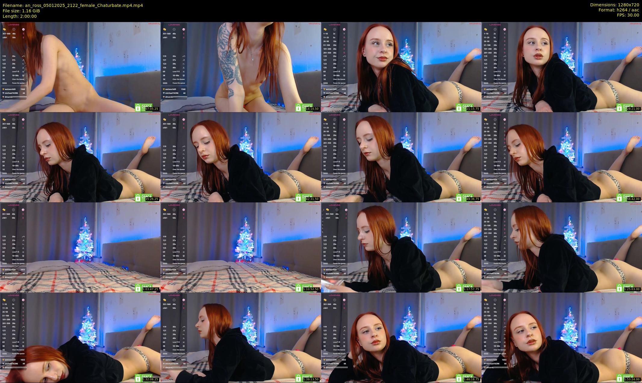 an_ross — 120 minute Chaturbate female cam show recording, 720p, Jan 5, 2025