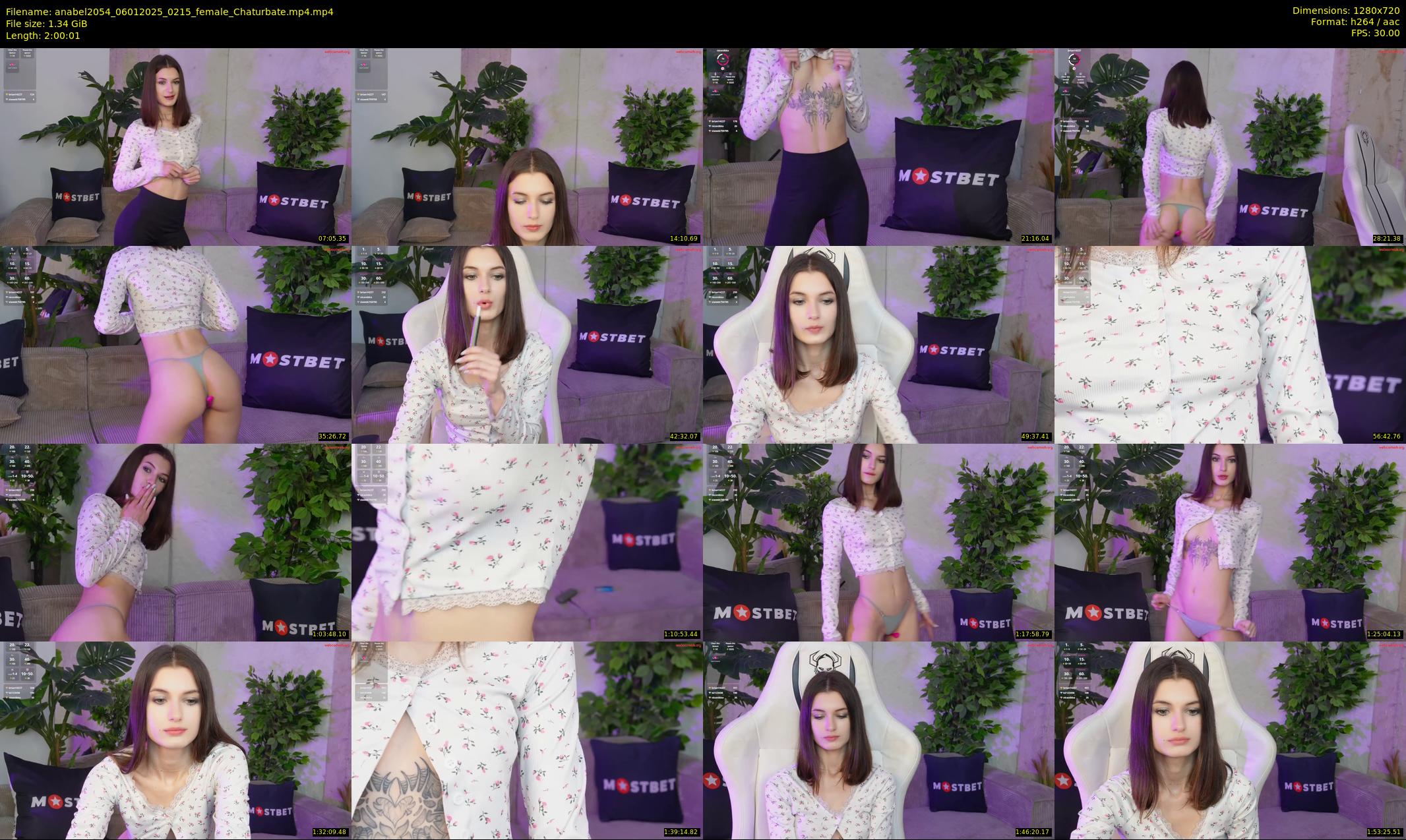 anabel2054 — 121 minute Chaturbate female cam show recording, 720p, Jan 6, 2025