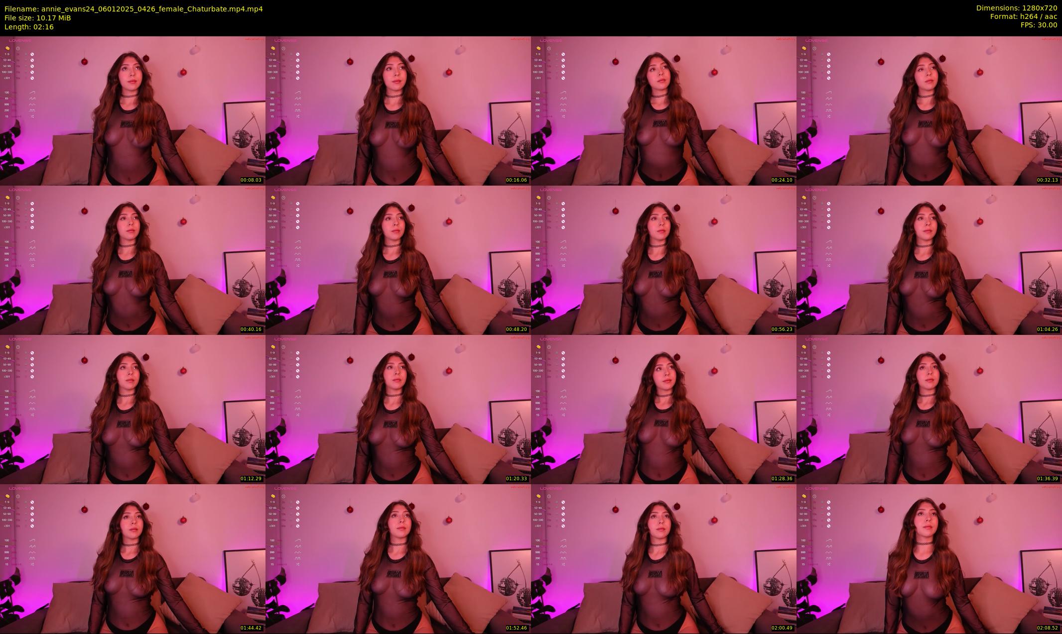 annie_evans24 — 3 minute Chaturbate female cam show recording, 720p, Jan 6, 2025