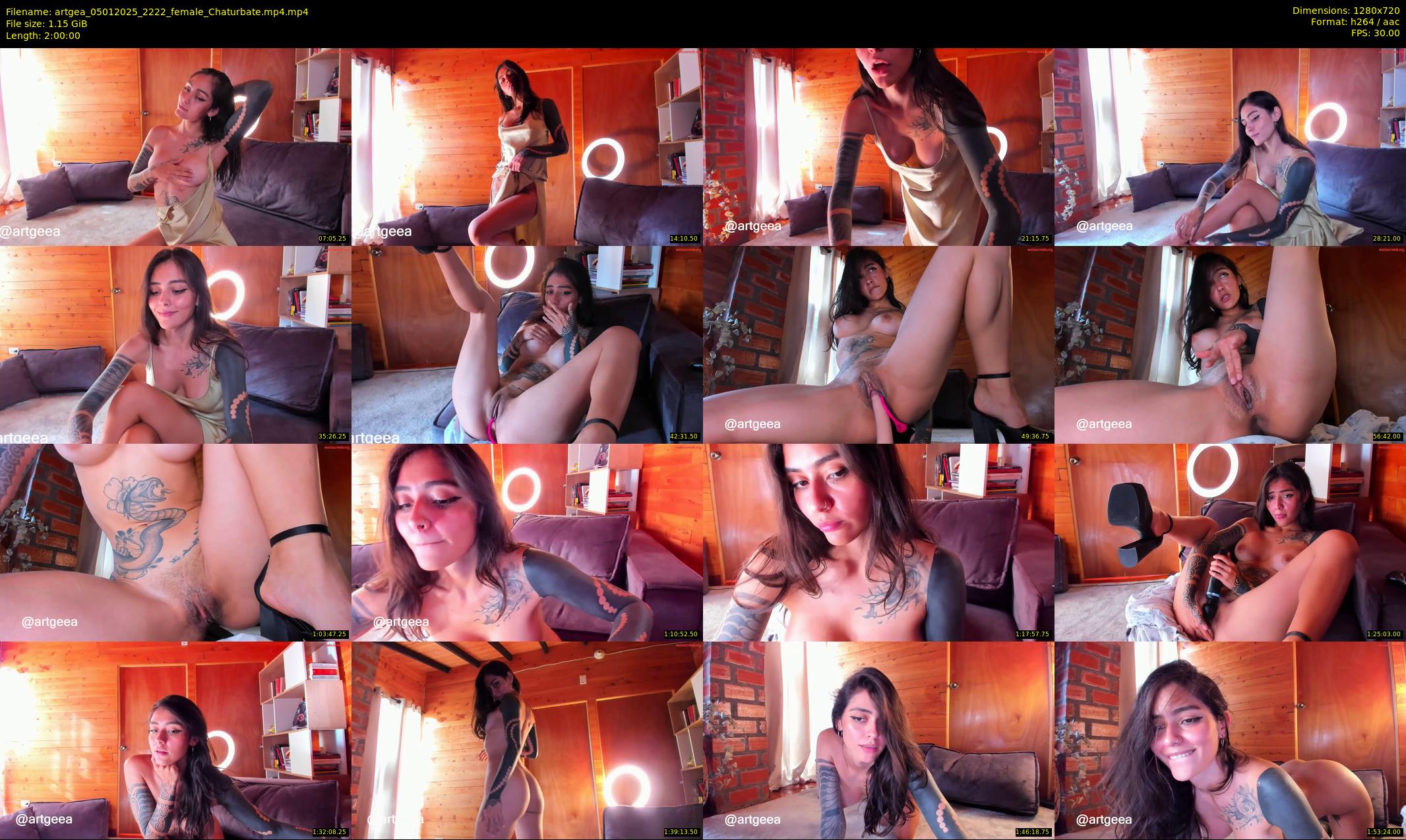 artgea — 120 minute Chaturbate female cam show recording, 720p, Jan 5, 2025