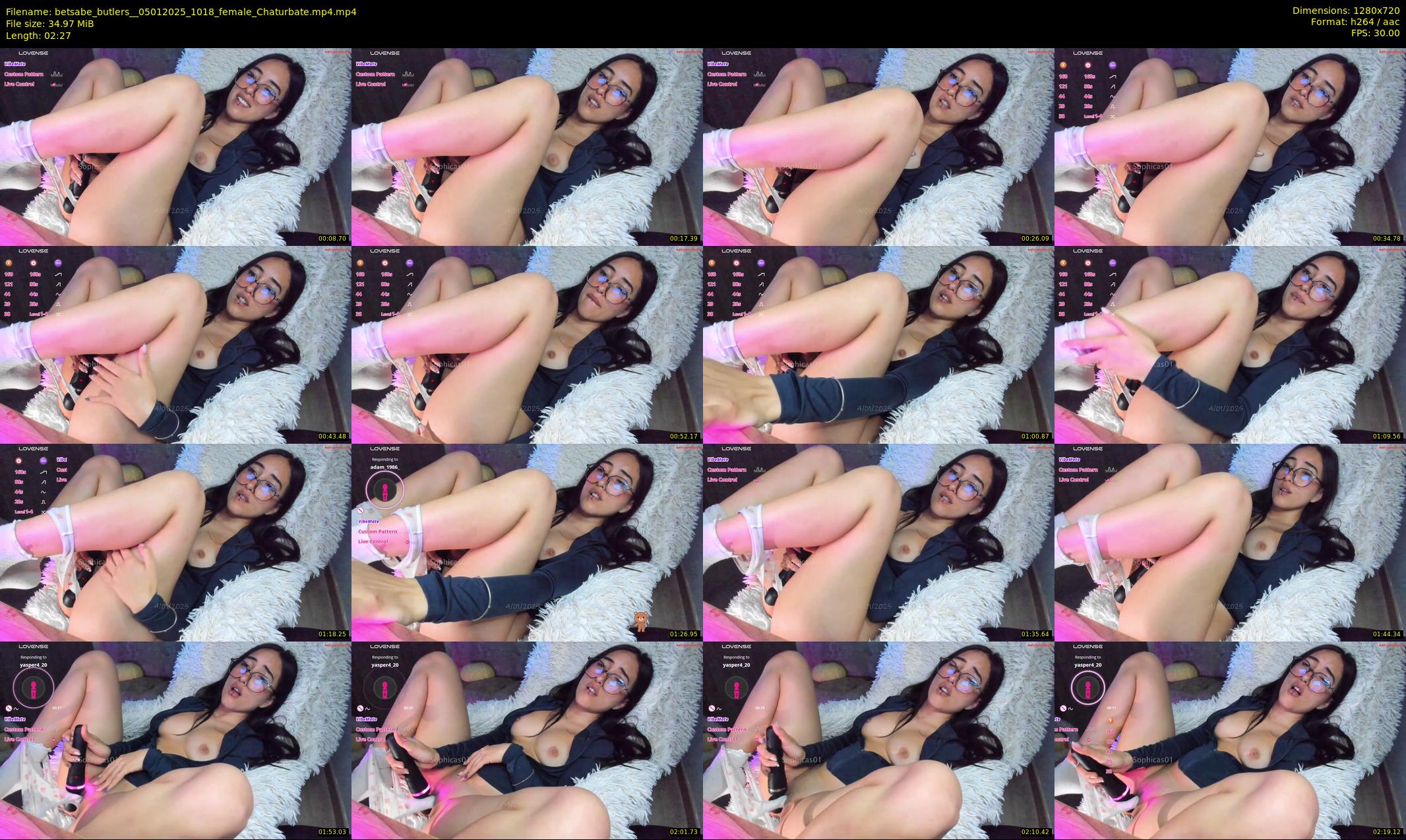 betsabe_butlers_ — 3 minute Chaturbate female cam show recording, 720p, Jan 5, 2025