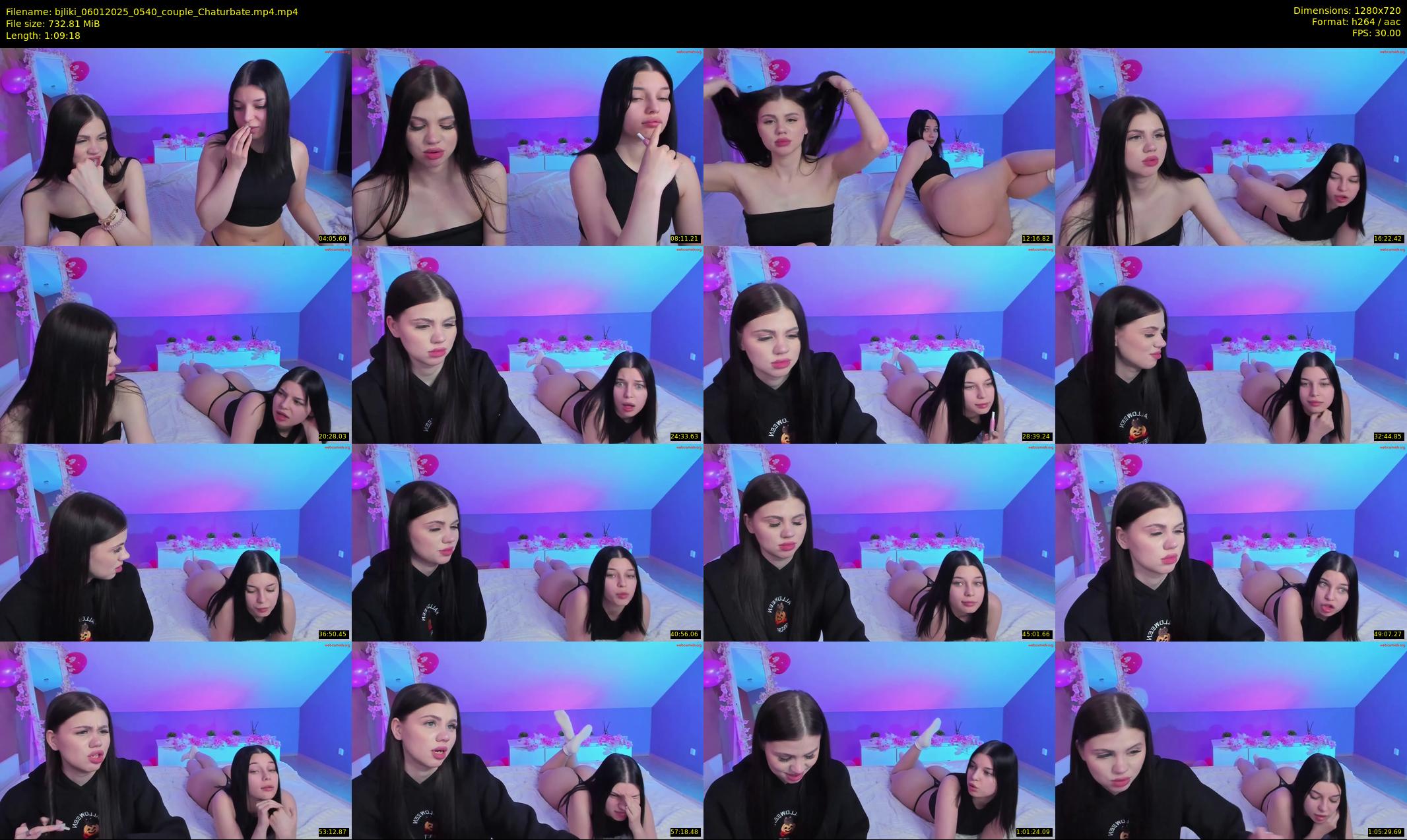 bjliki — 70 minute Chaturbate couple cam show recording, 720p, Jan 6, 2025