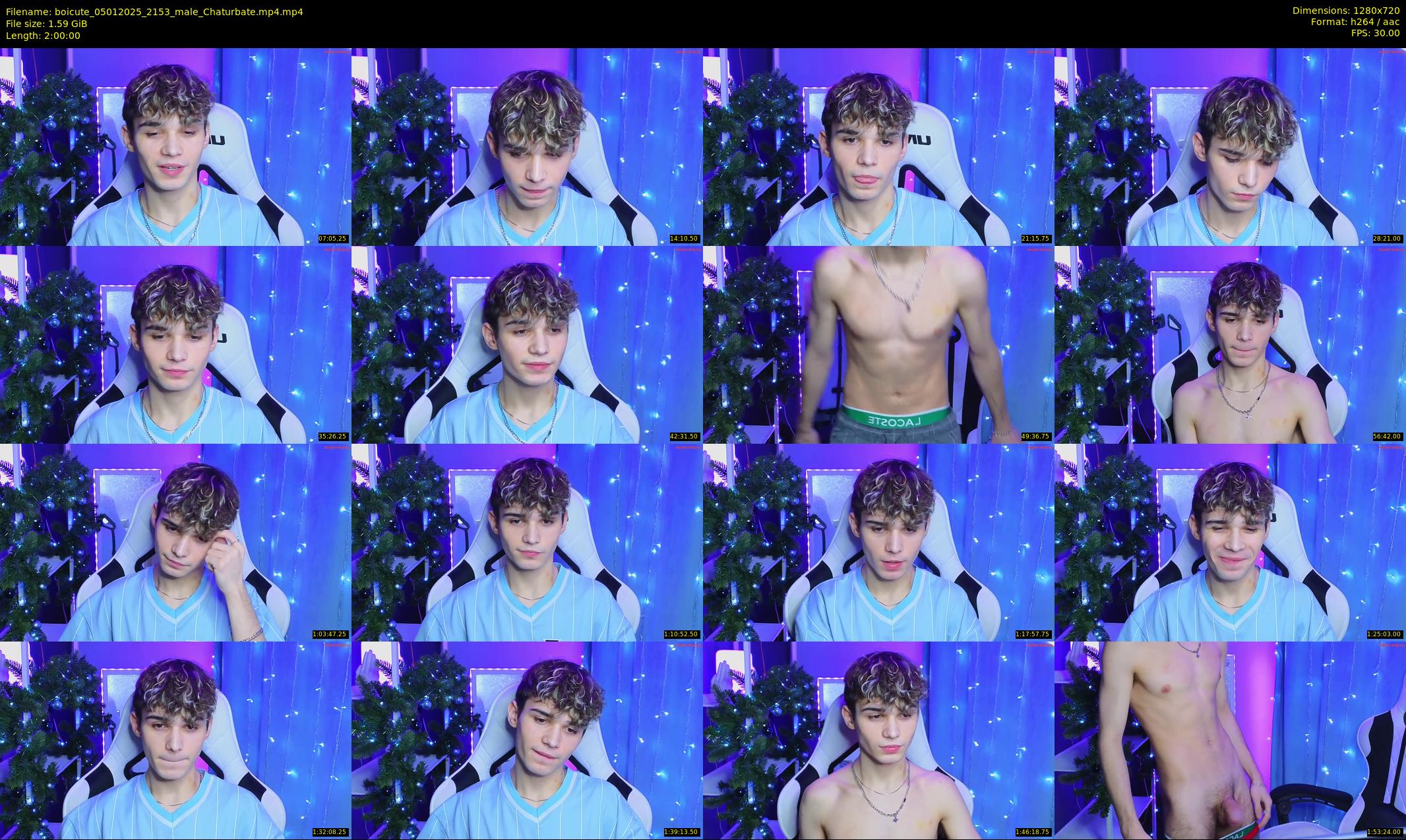 boicute — 120 minute Chaturbate male cam show recording, 720p, Jan 5, 2025