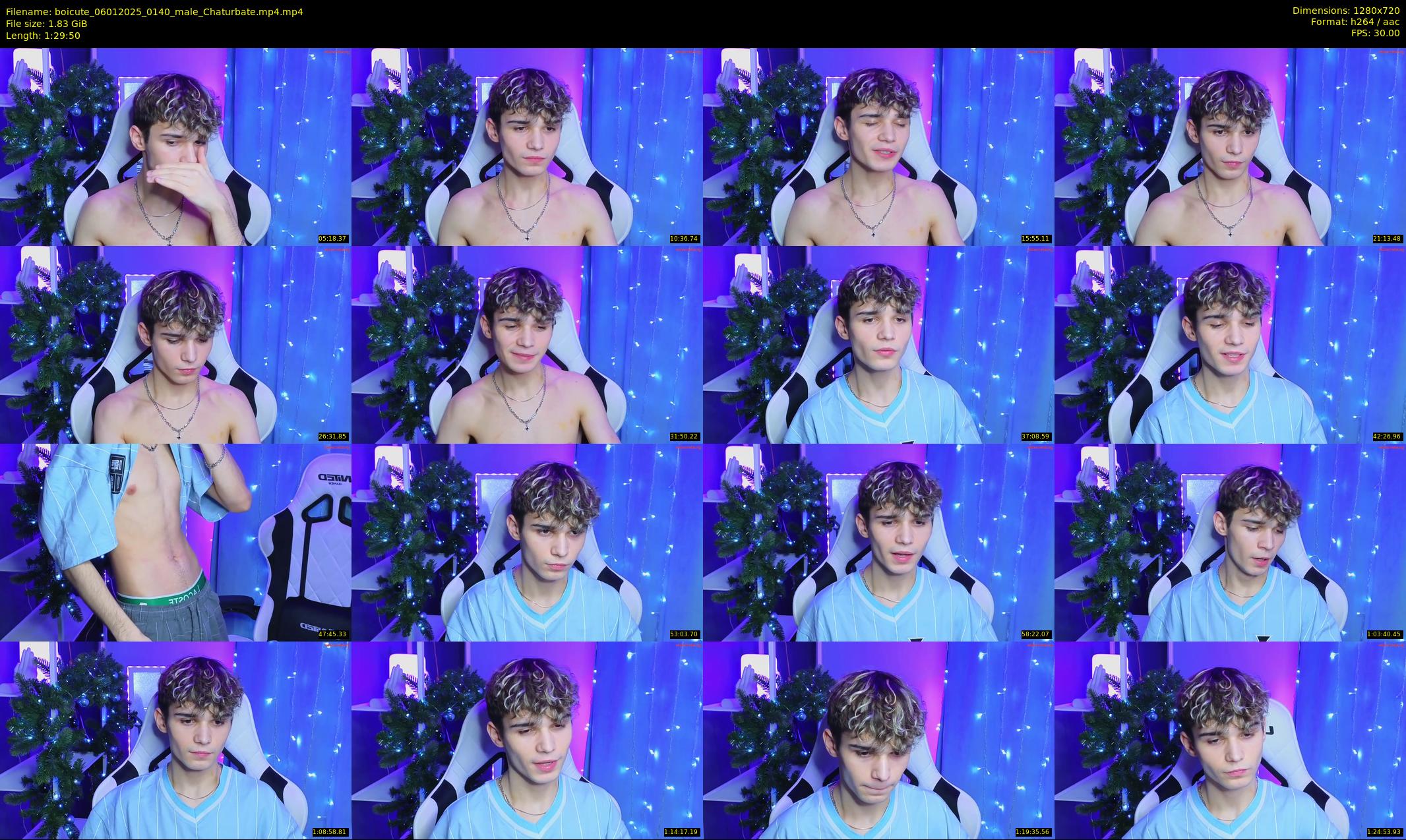 boicute — 90 minute Chaturbate male cam show recording, 720p, Jan 6, 2025