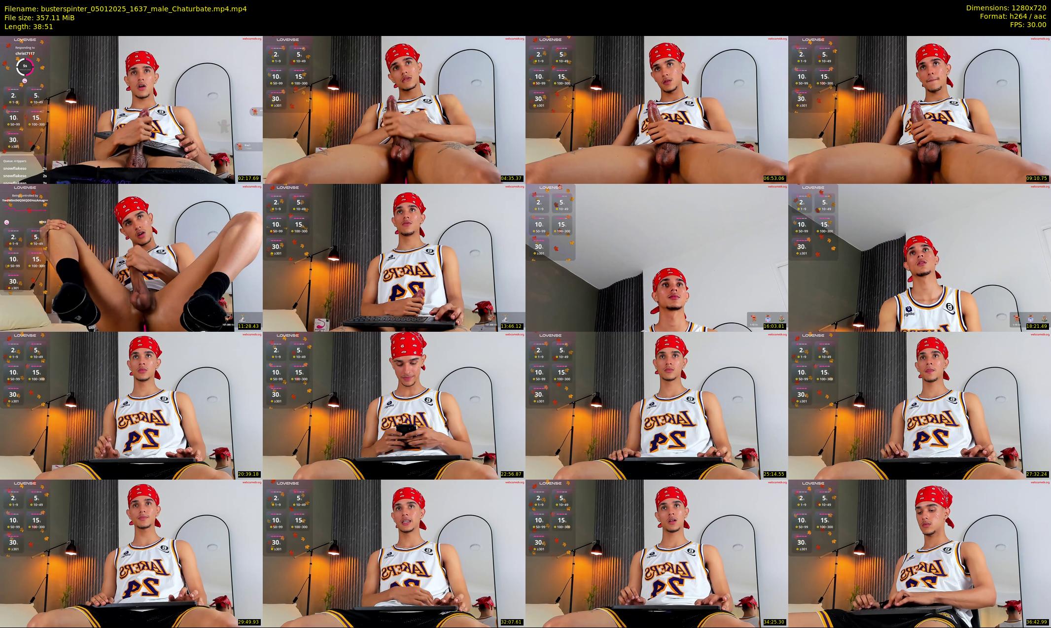 busterspinter — 39 minute Chaturbate male cam show recording, 720p, Jan 5, 2025