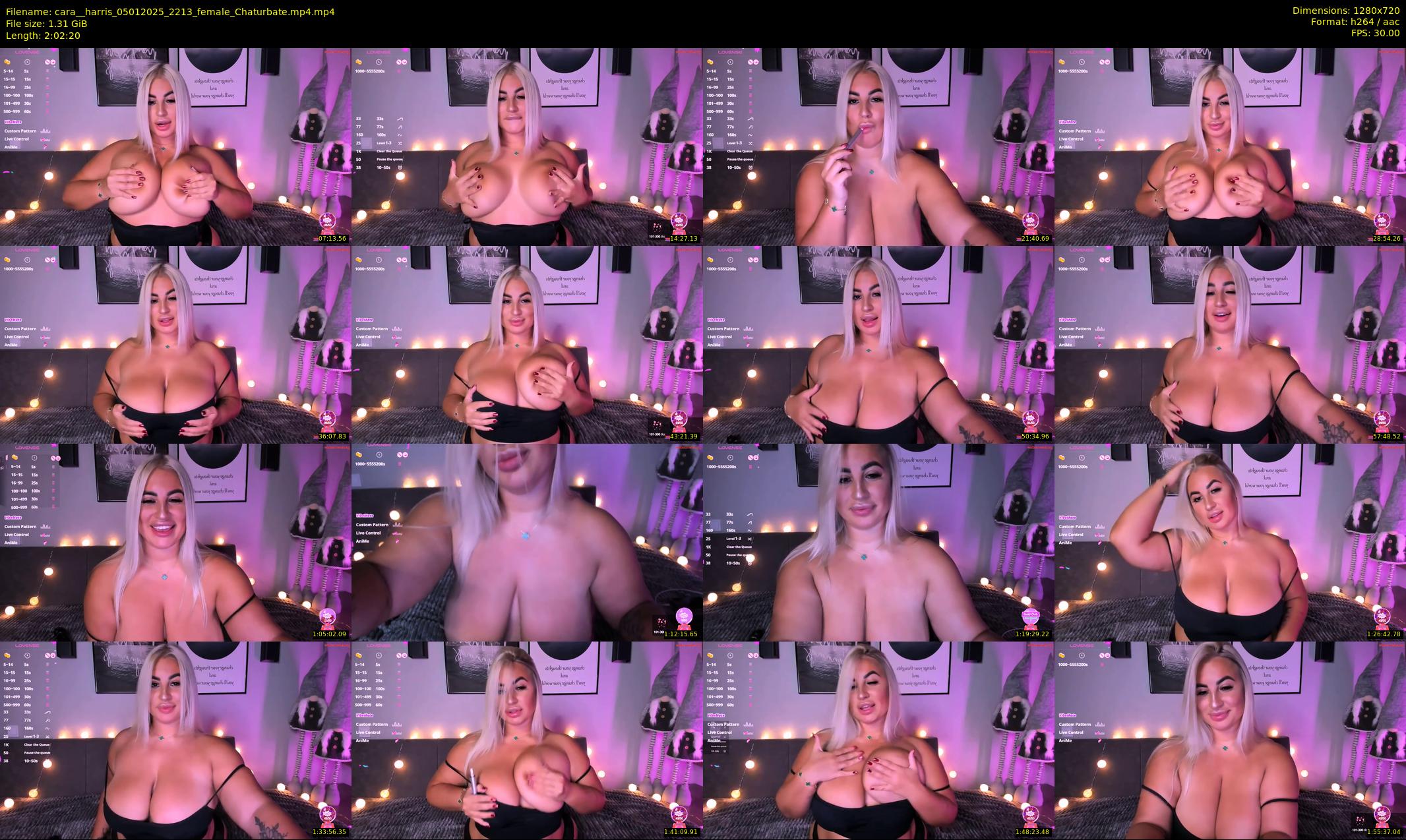 cara__harris — 123 minute Chaturbate female cam show recording, 720p, Jan 5, 2025